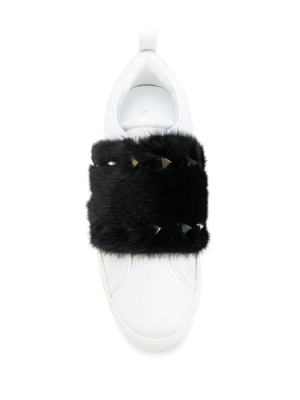 fur and stud sneakers  - 4