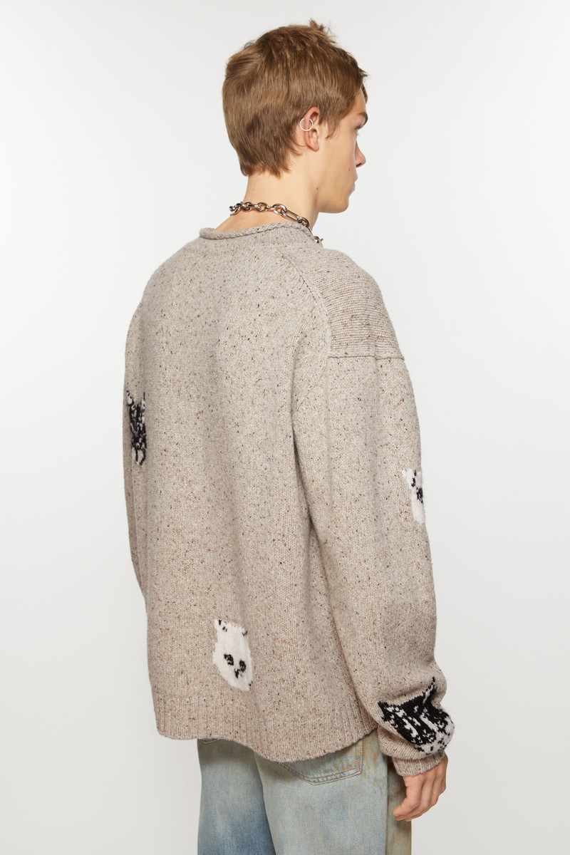 Jacquard jumper - Beige 3