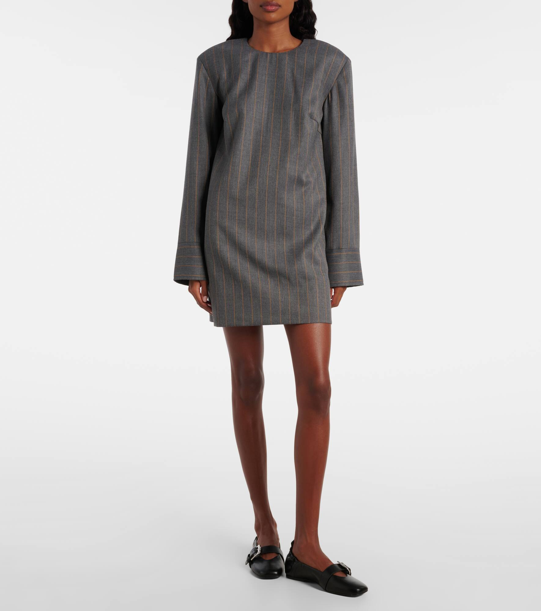 Pinstripe minidress - 7