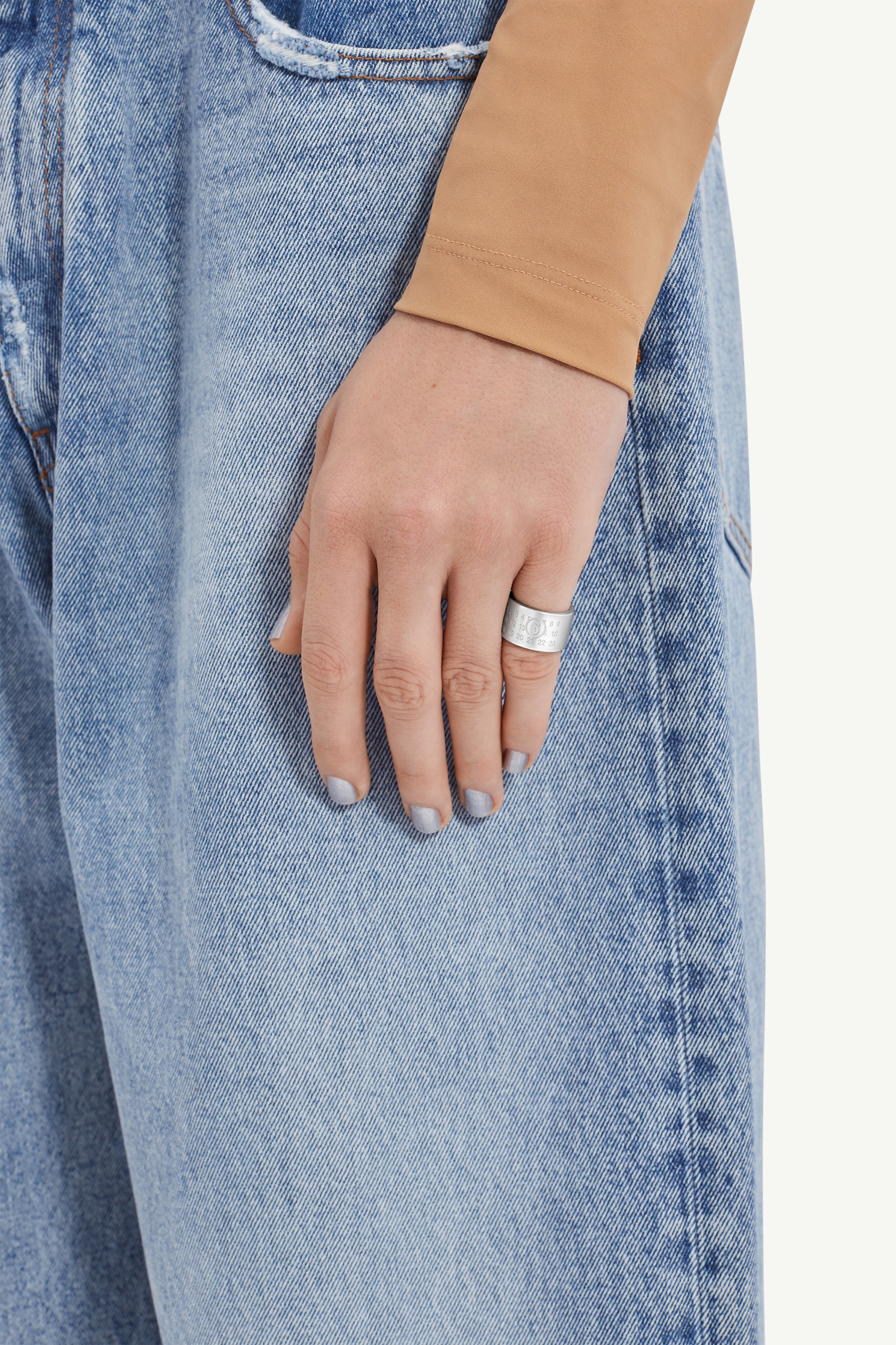 MM6 Maison Margiela Numeric minimal signature ring | REVERSIBLE
