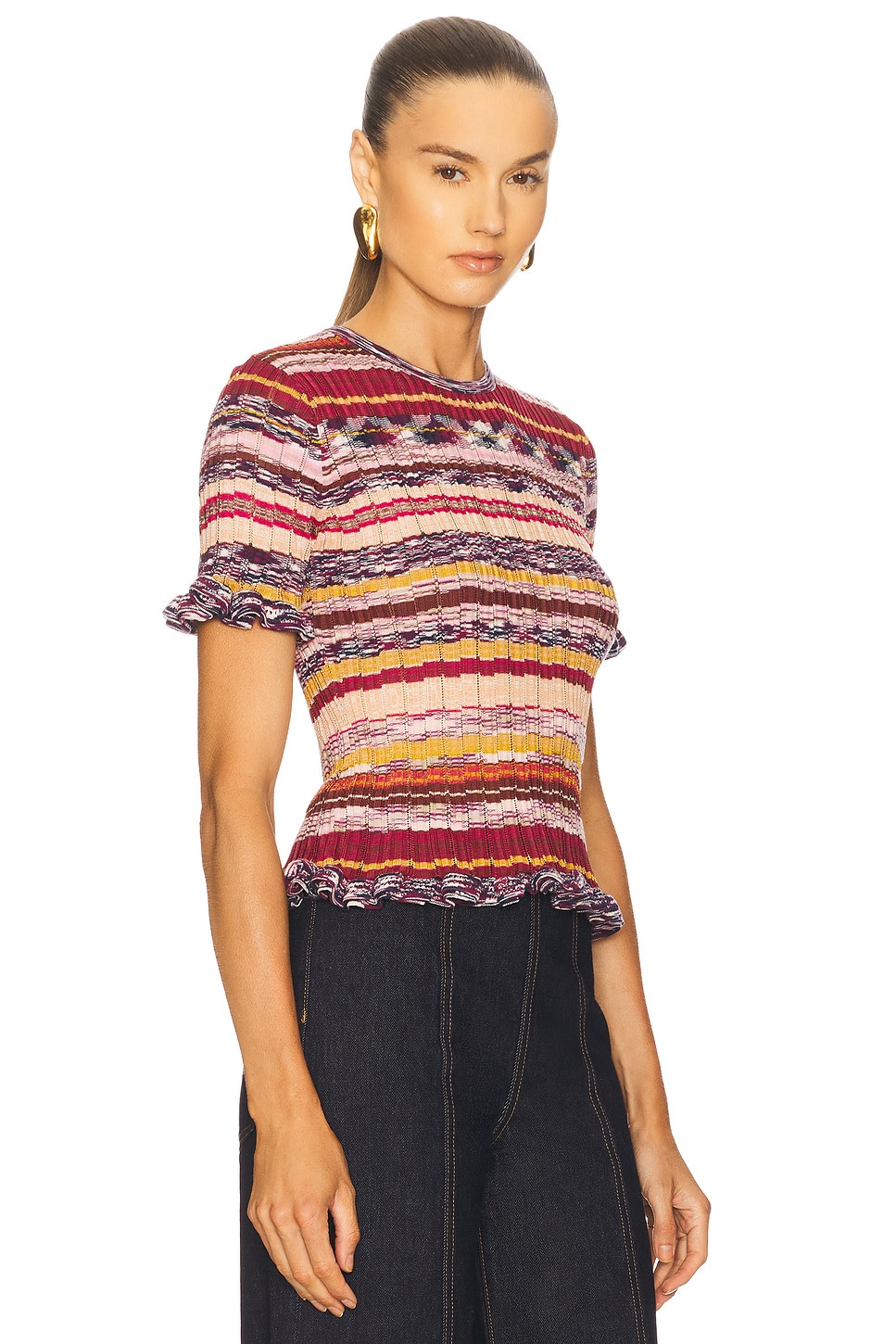 Miya Short Sleeve Knit Top - 2