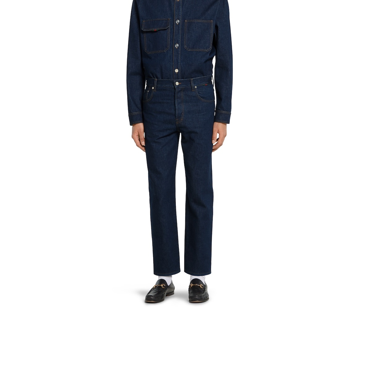 Slim fit cotton denim pant - 3