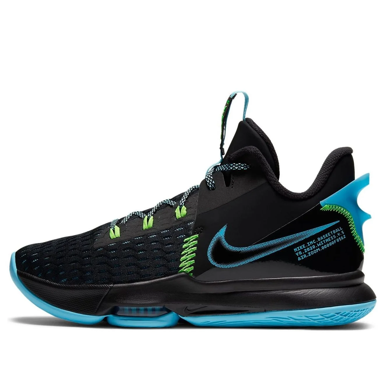 Nike LeBron Witness 5 EP 'Black Light Blue Fury' CQ9381-004 - 1
