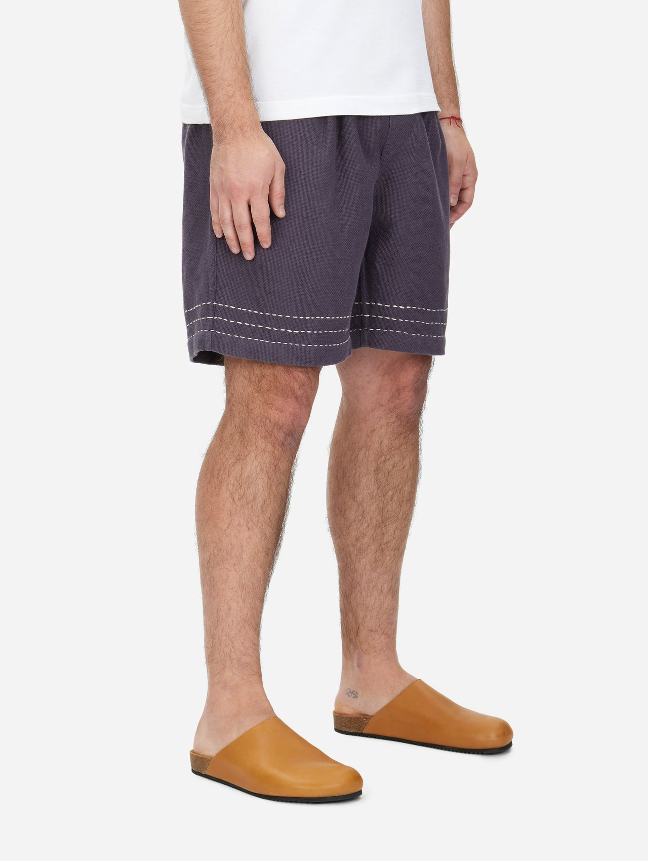 Club Short - Plum Hand Stitch - 4
