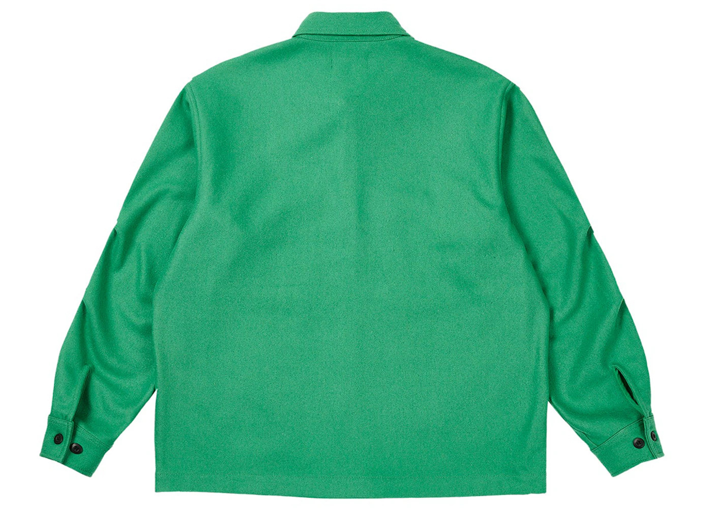 Palace Wool Shirt Jacket Pea Green - 2