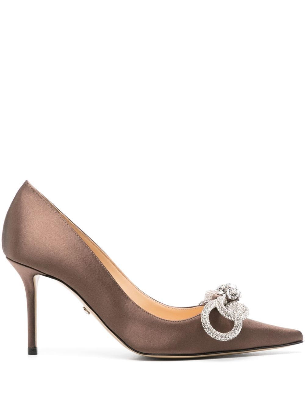 85mm crystal-embellished pumps - 1
