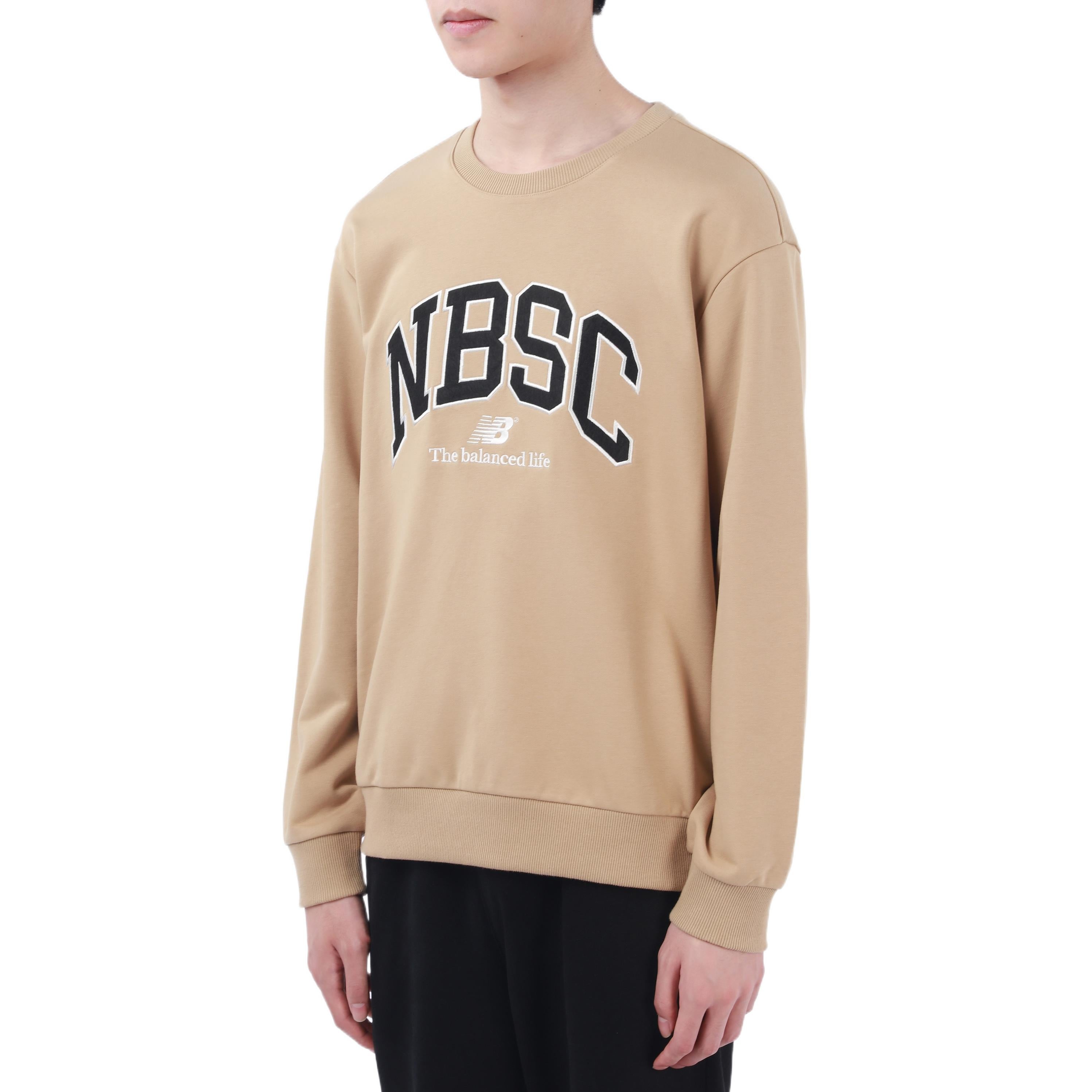 New Balance Logo Crew Neck Sweaters 'Beige' 5CC44333-BEI - 3