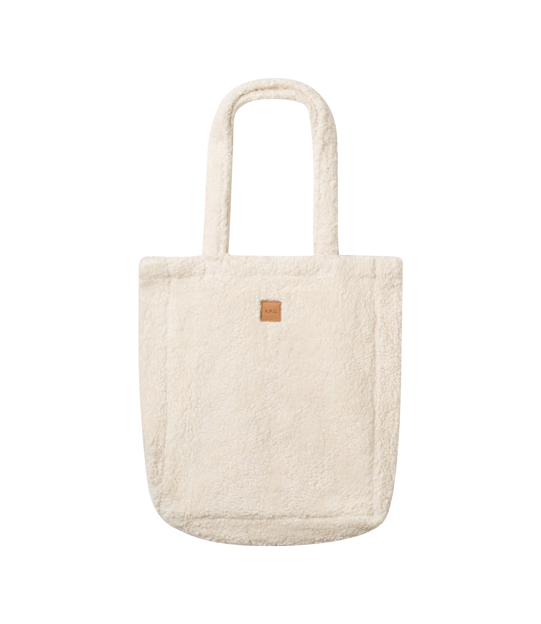 トートバッグ A.P.C. Camel Corduroy Lou Shopping Bag A.P.C. Logo-Embroidered Corduroy Tote Bag - Brown | Editorialist