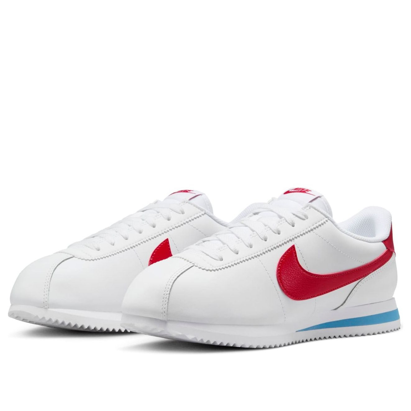 (WMNS) Nike Cortez Leather 'White Varsity Red Blue' DN1791-108 - 3