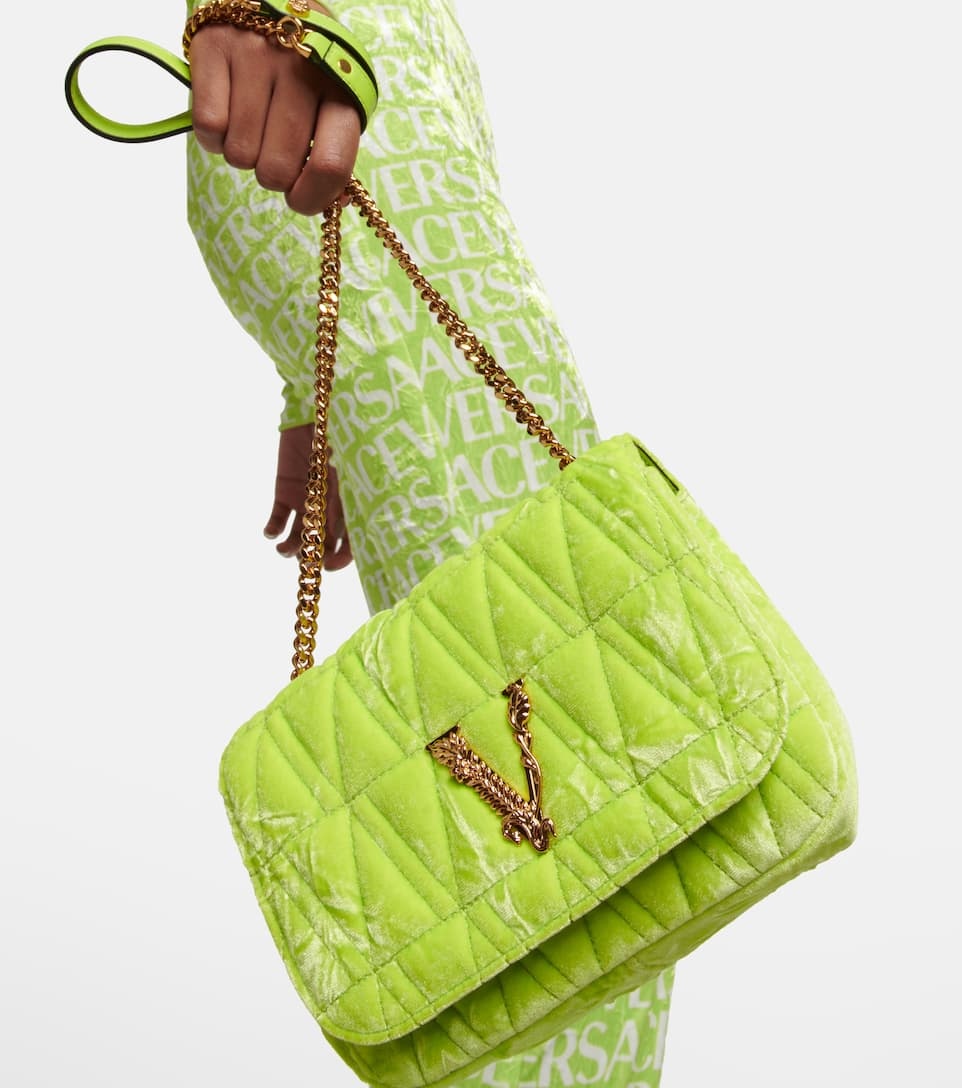 Virtus Small velvet shoulder bag - 6