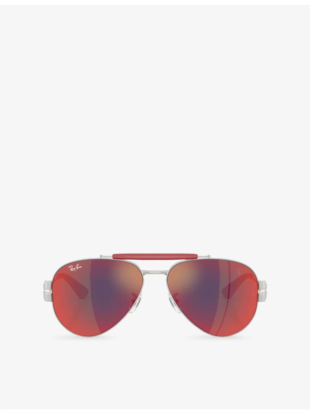 RB3762M Ray-Ban x Scuderia Ferrari Aviator-Frame Metal Sunglasses - 1