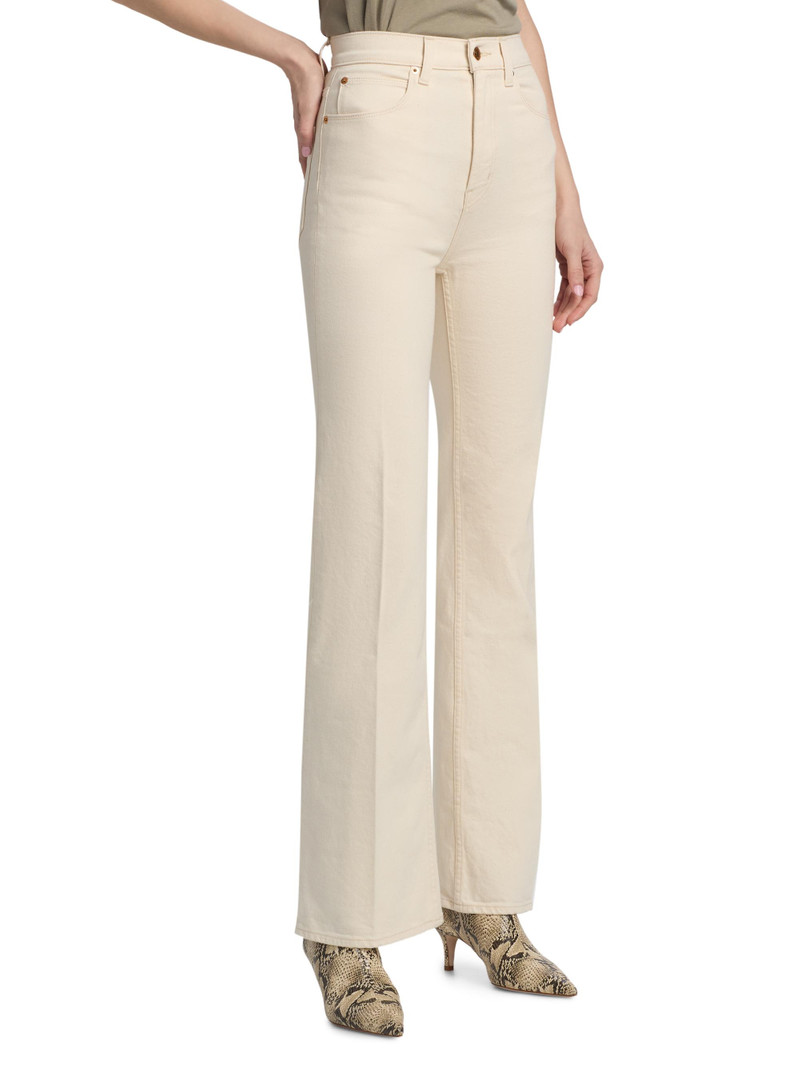 Women's The Crease Bootcut Jeans - Ecru 4