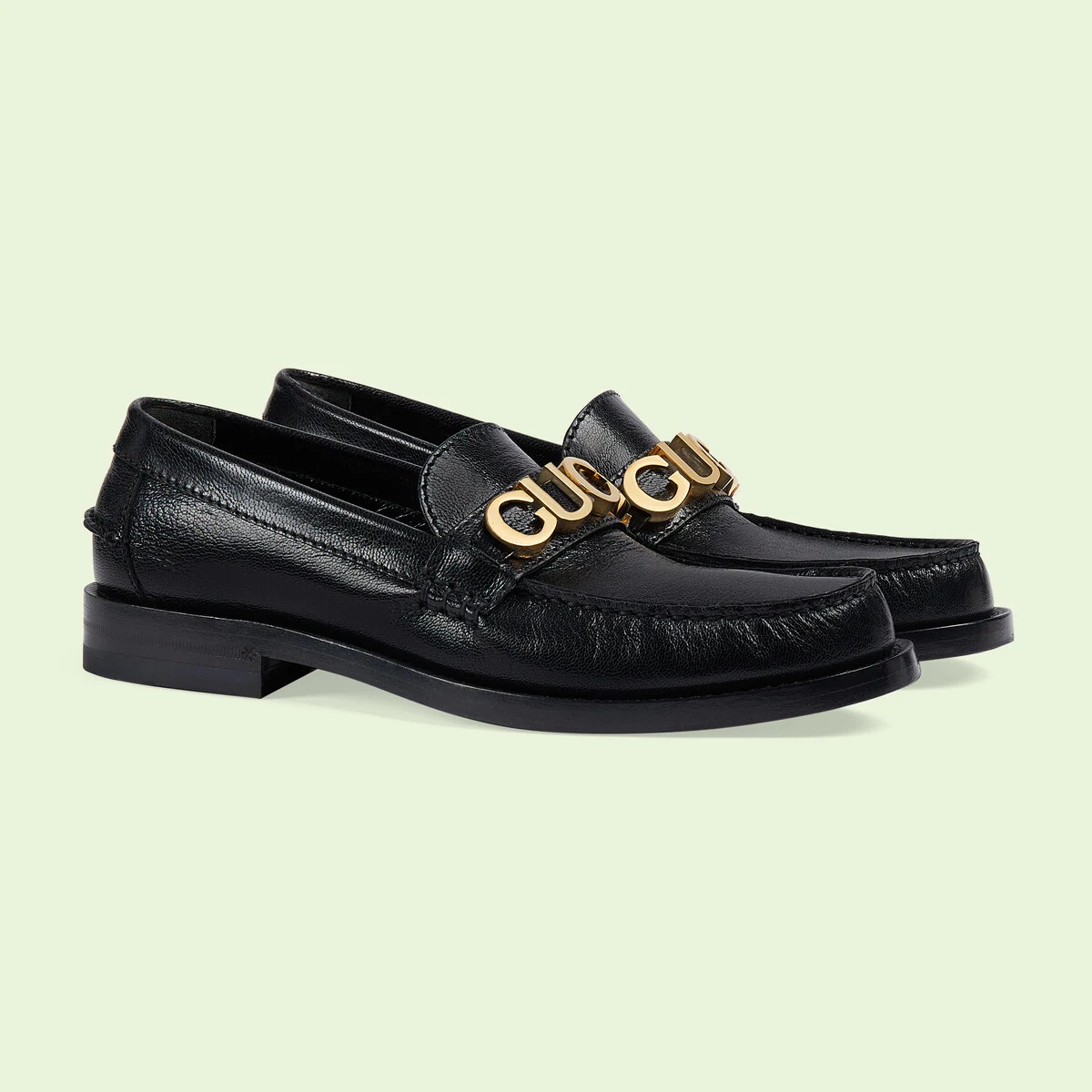 Women's Gucci leather loafer - 2
