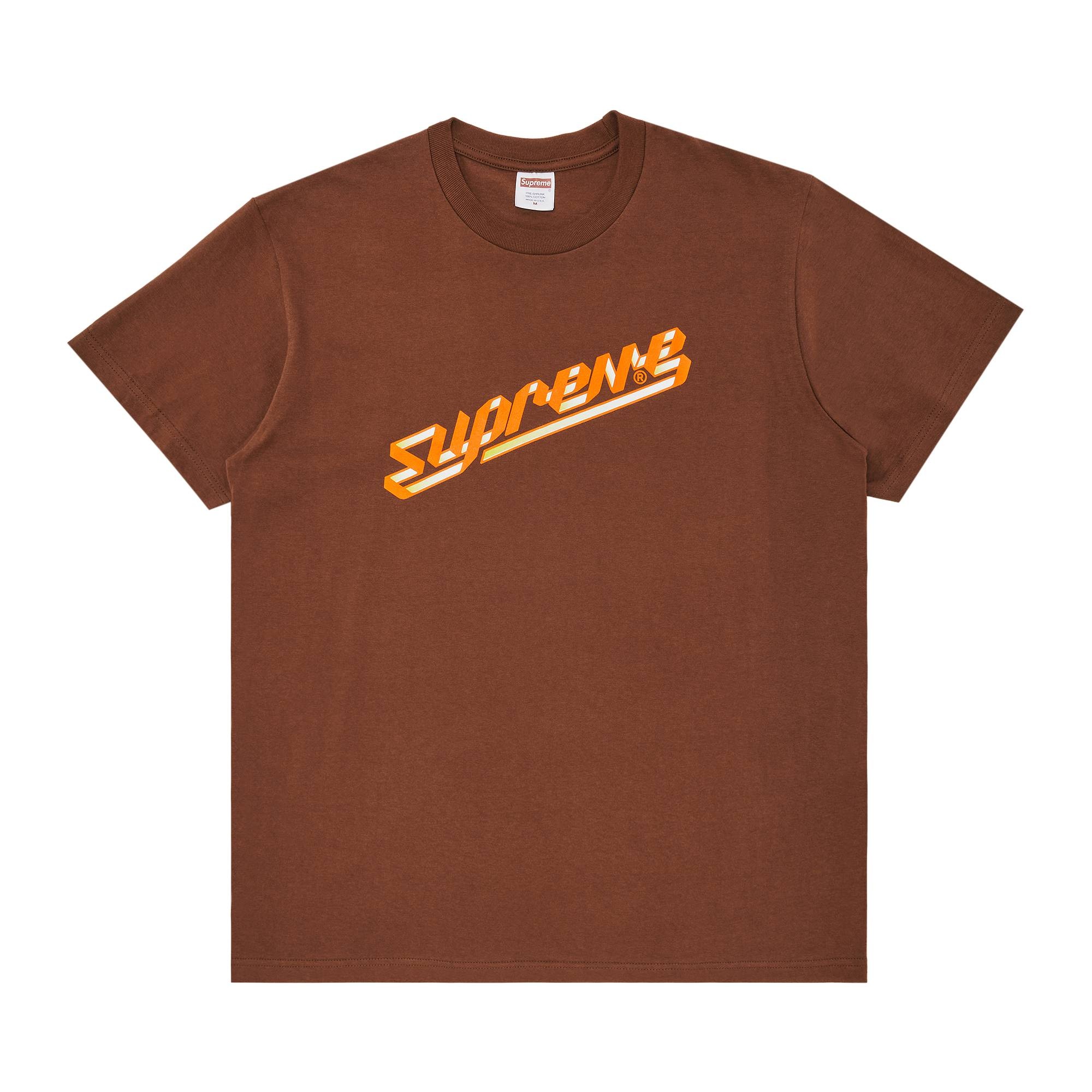 Supreme Banner Tee 'Brown' - 1