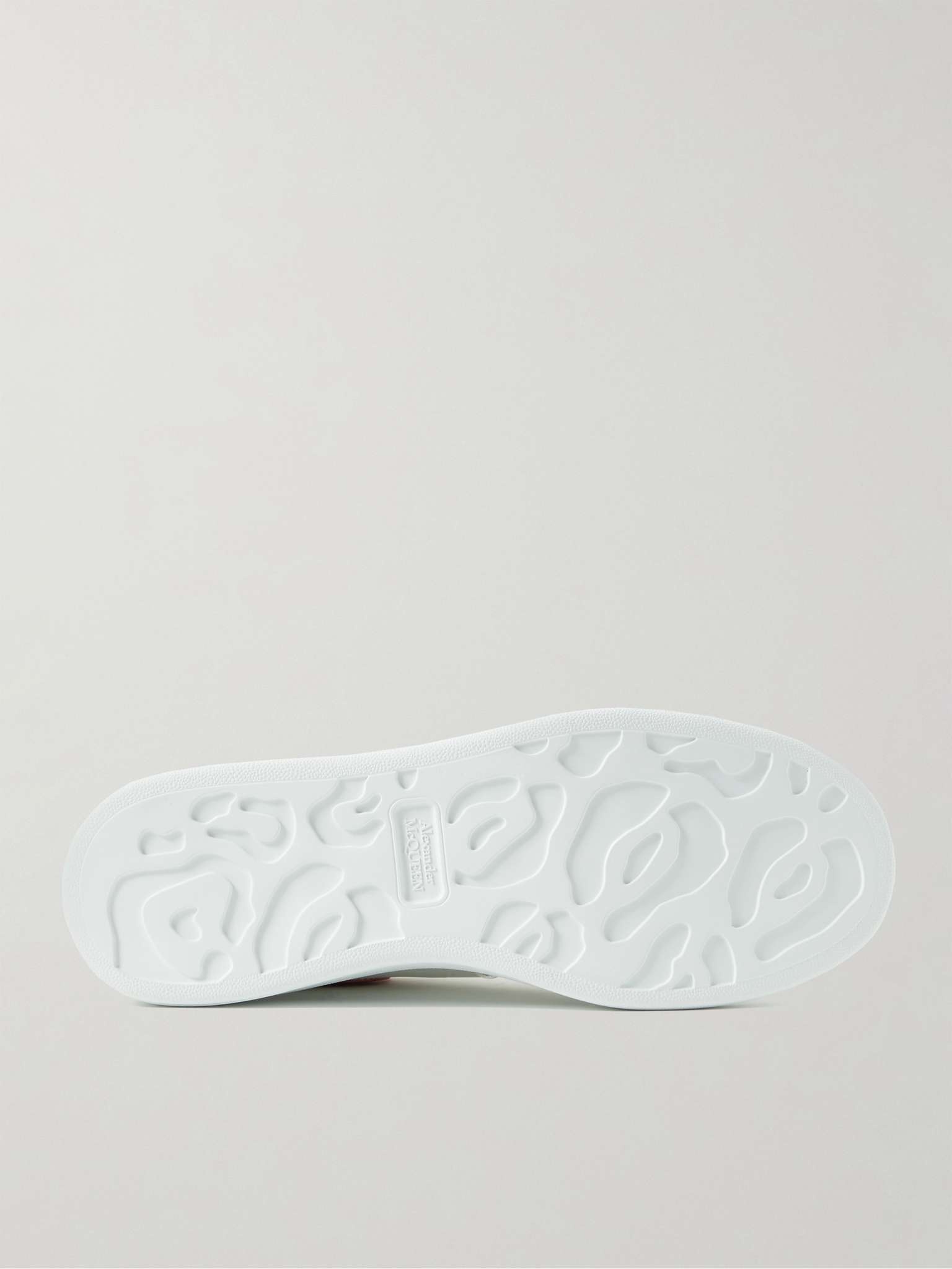 Exaggerated-Sole Croc-Effect Trimmed Leather Sneakers - 5