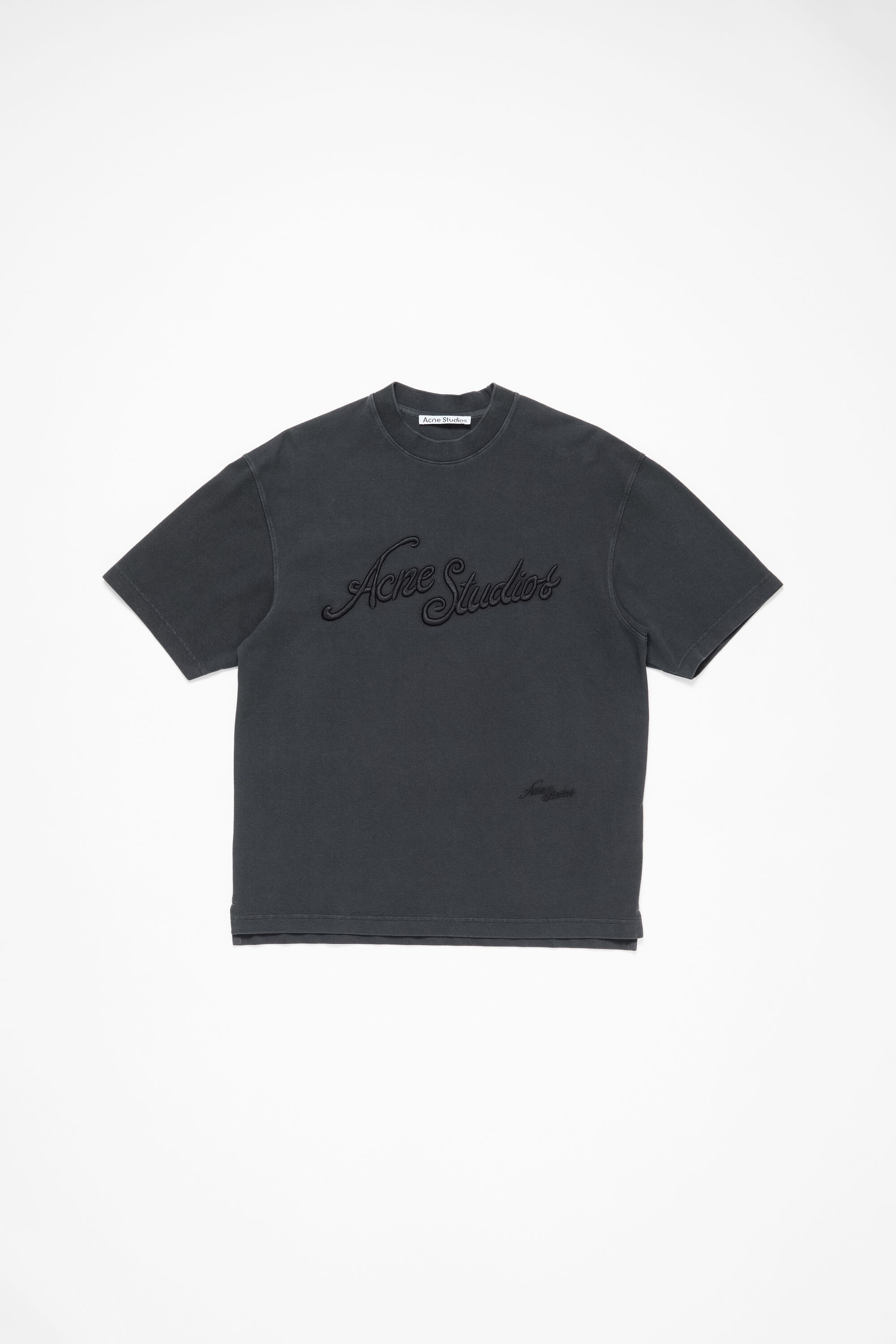 Logo t-shirt - Relaxed fit - Faded black - 5