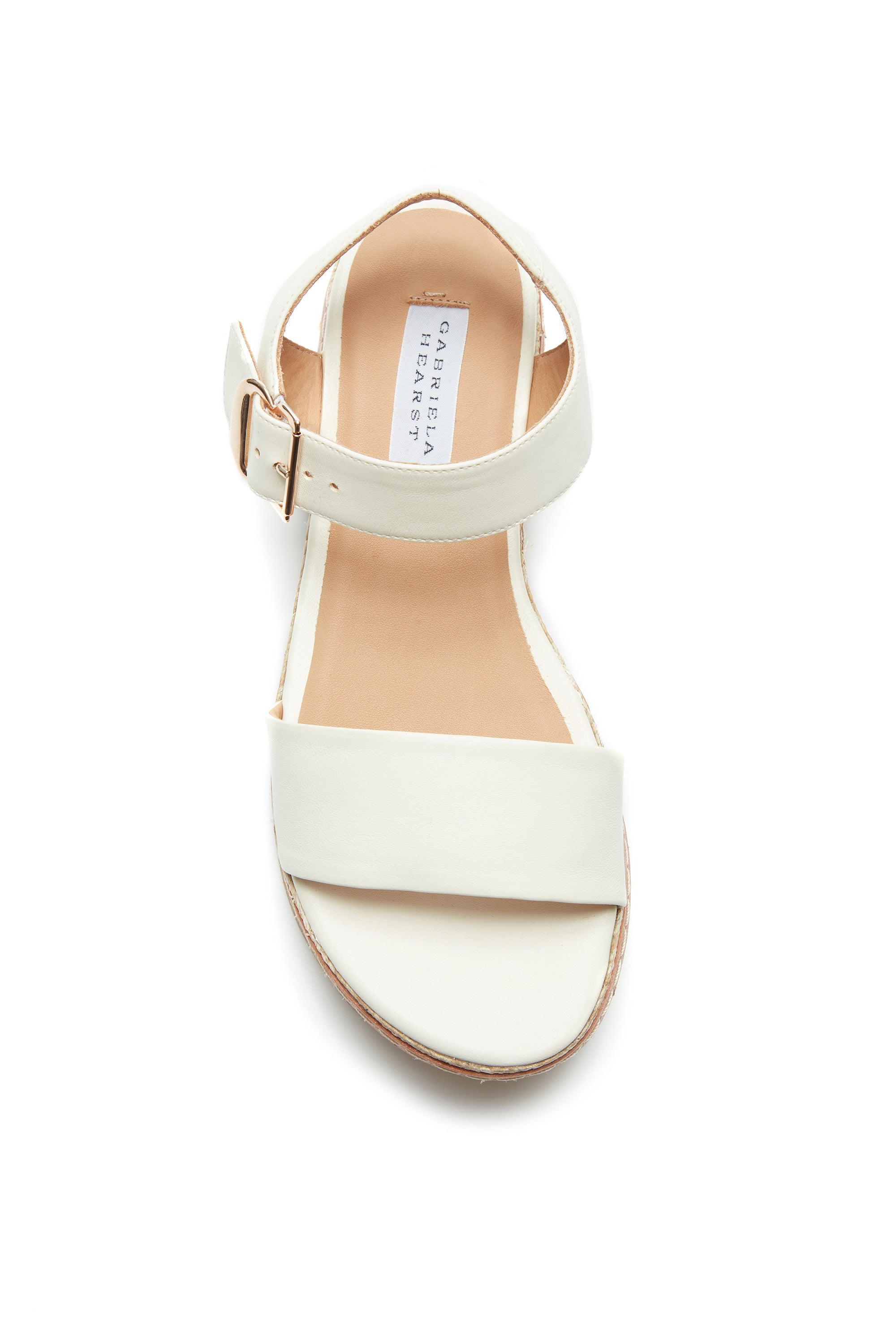 Iris Platform Sandal in Cream Leather - 4