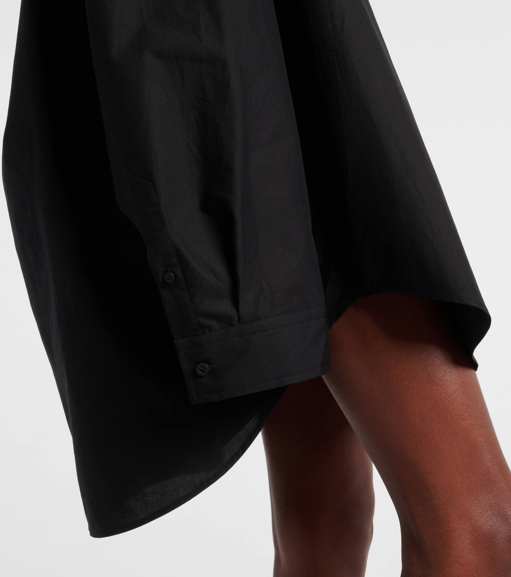 Suspended cotton shirt dress - 5