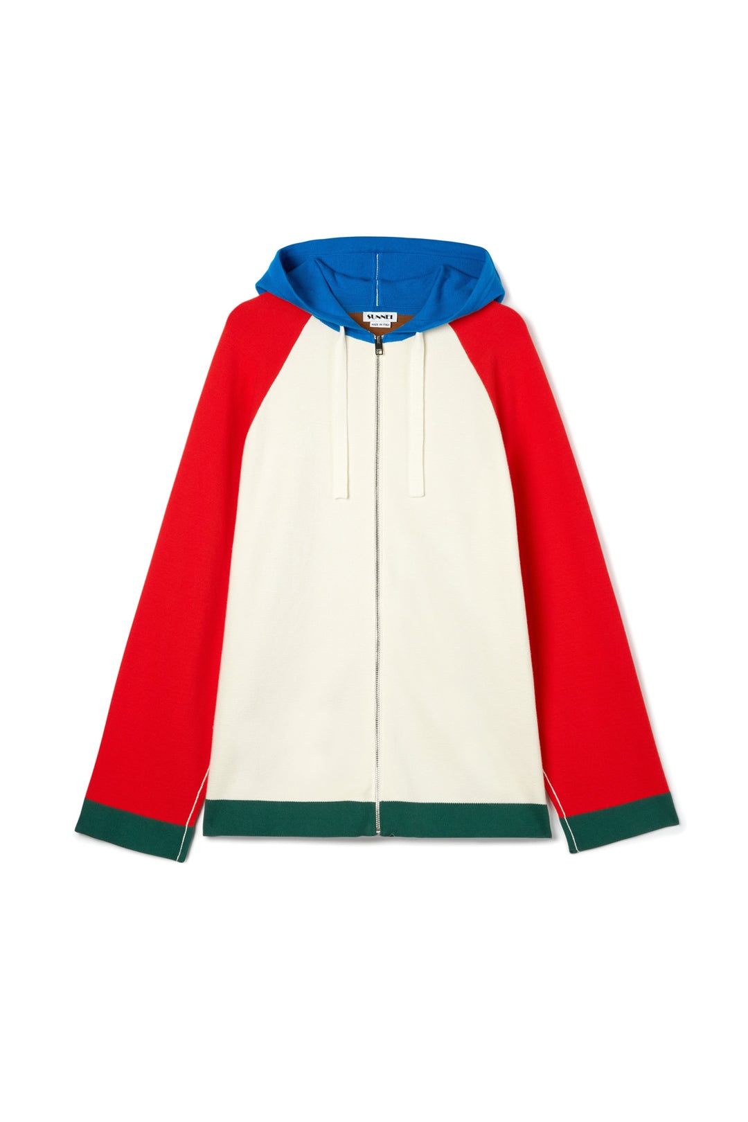 ZIP KNIT HOODIE / multicolor - 1