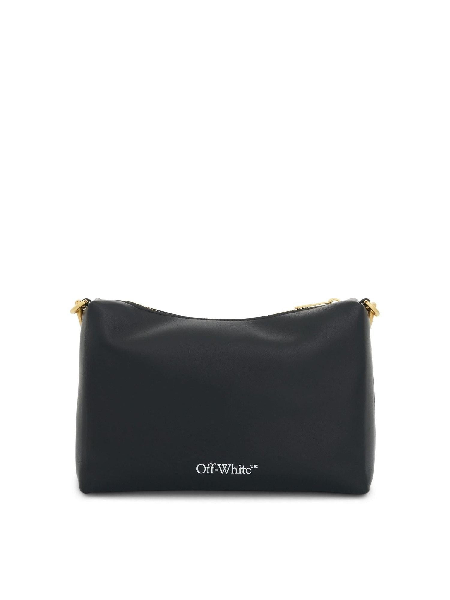 Block Pouch Quote Bag in Black/White - 3