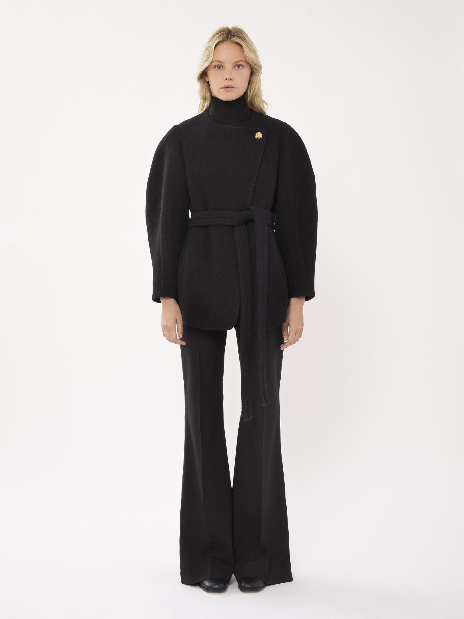 SHORT WRAP COAT - 4