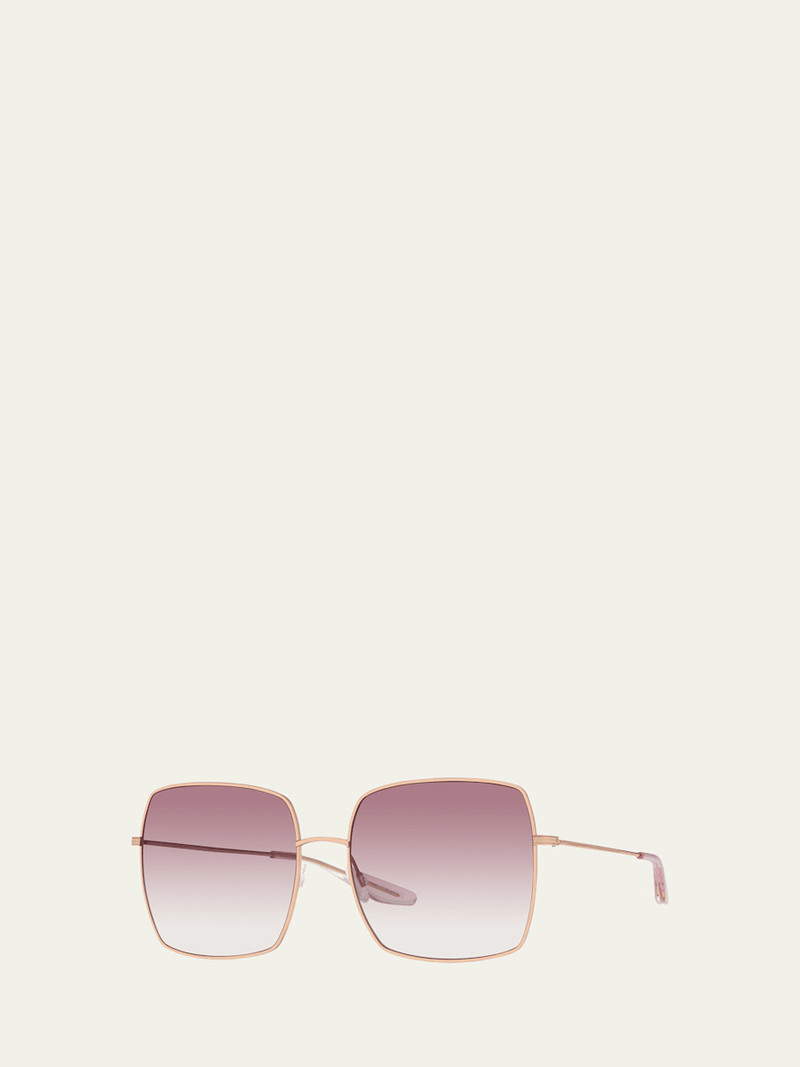 BARTON PERREIRA Folasade Titanium Square Sunglasses outlook