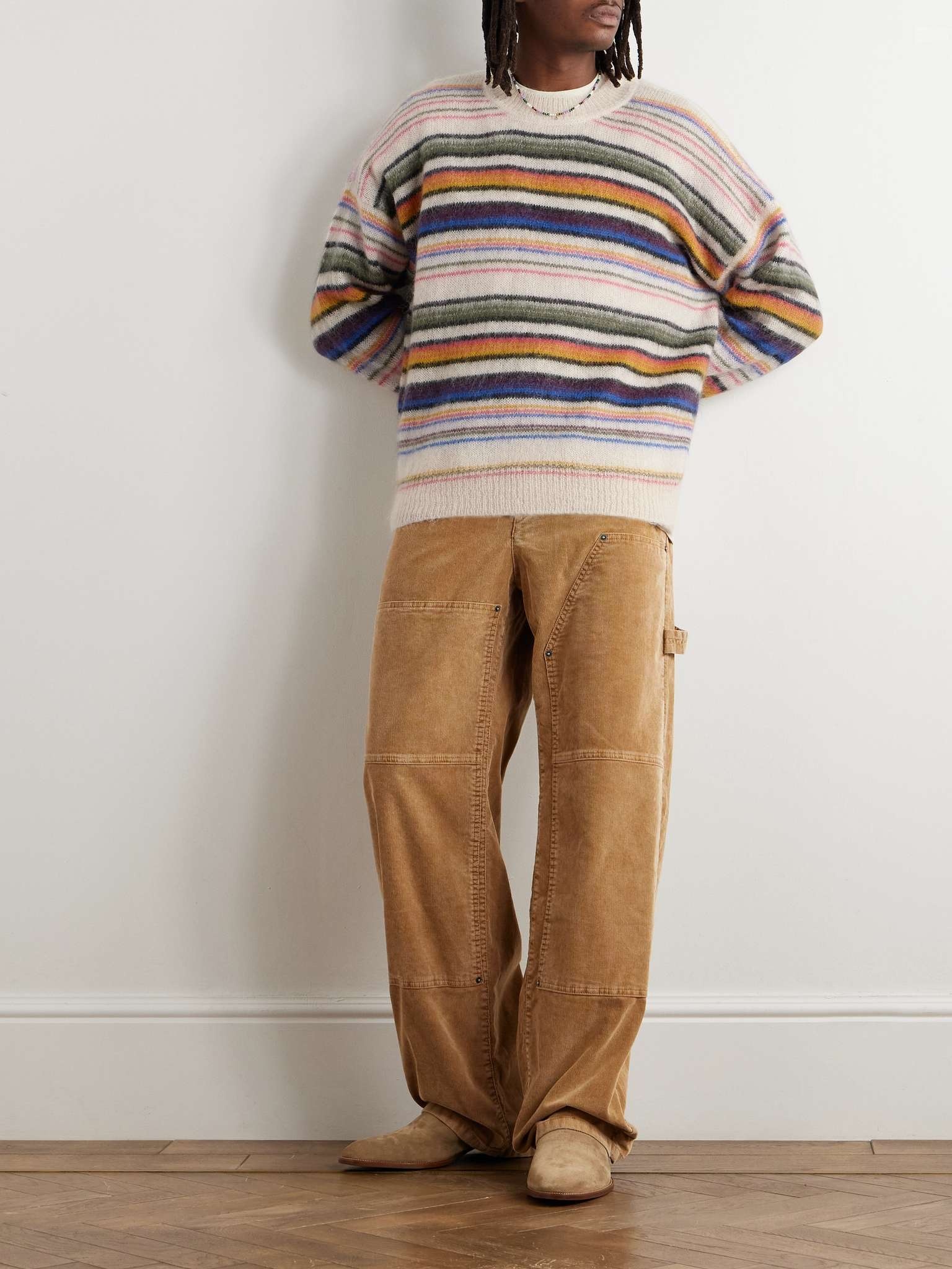 Drusselh Striped Mohair-Blend Sweater - 2