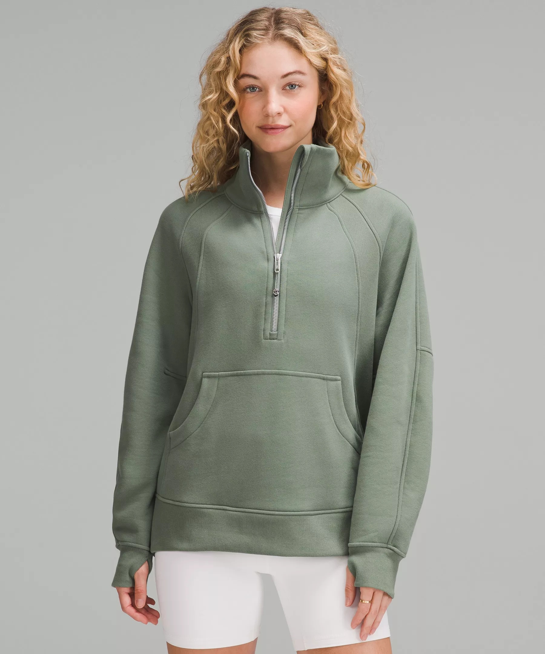 Scuba Oversized Funnel-Neck Half Zip *Long - 1