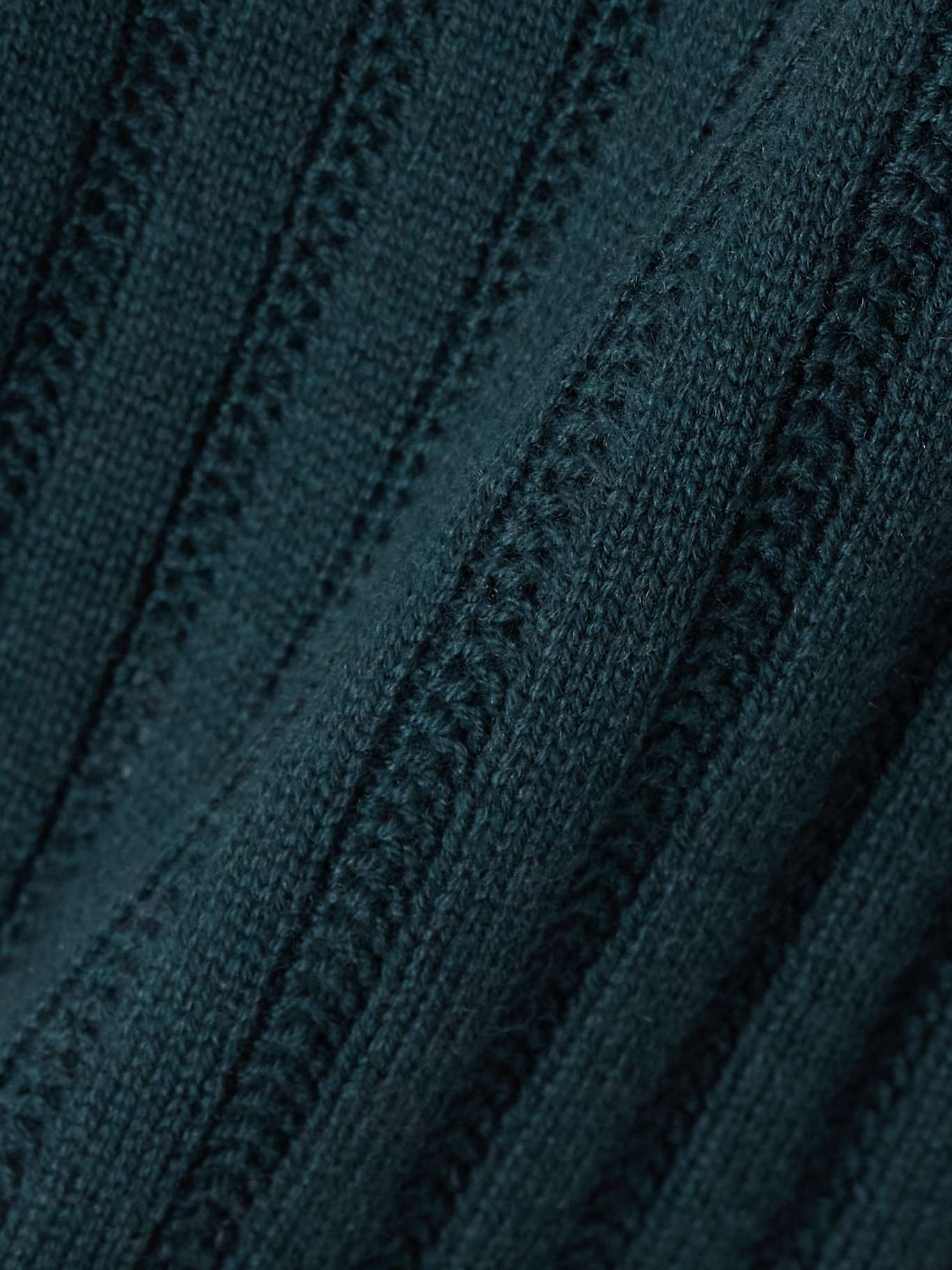 Luxe Palace ribbed and pointelle-knit wool and cashmere-blend tank - 4