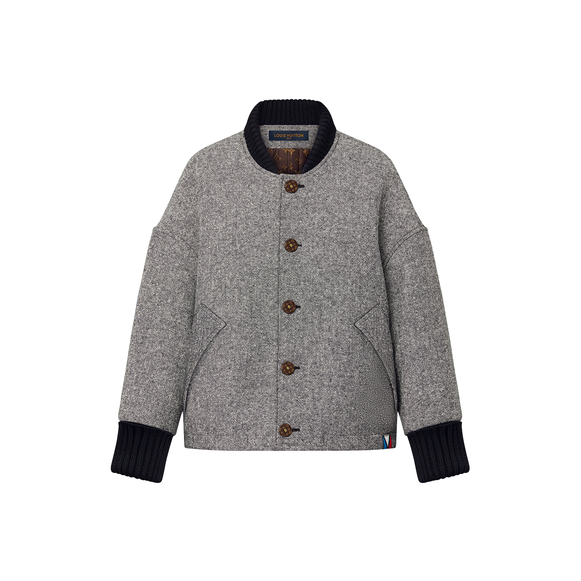 Tweed Varsity Jacket - 1