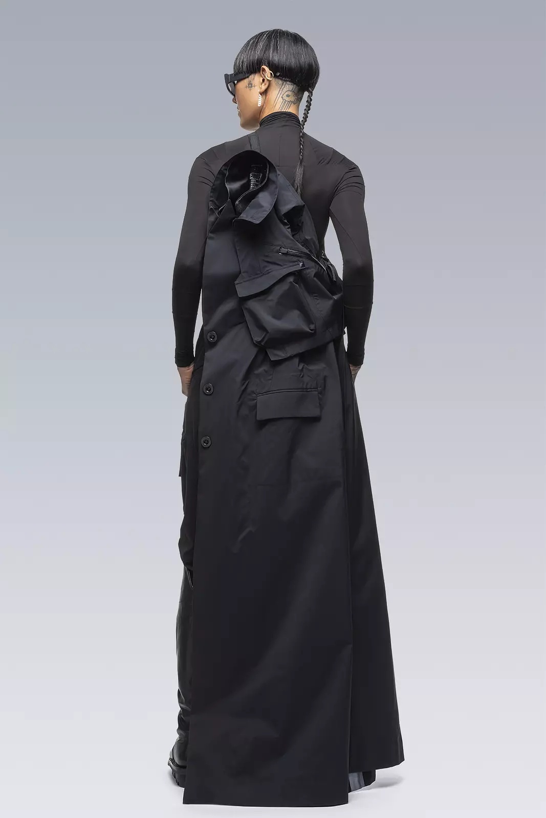 ACRONYM SAC-J6010 sacai / ACRONYM Trench Dress Black