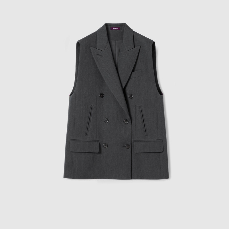 Wool vest with Web insert 1