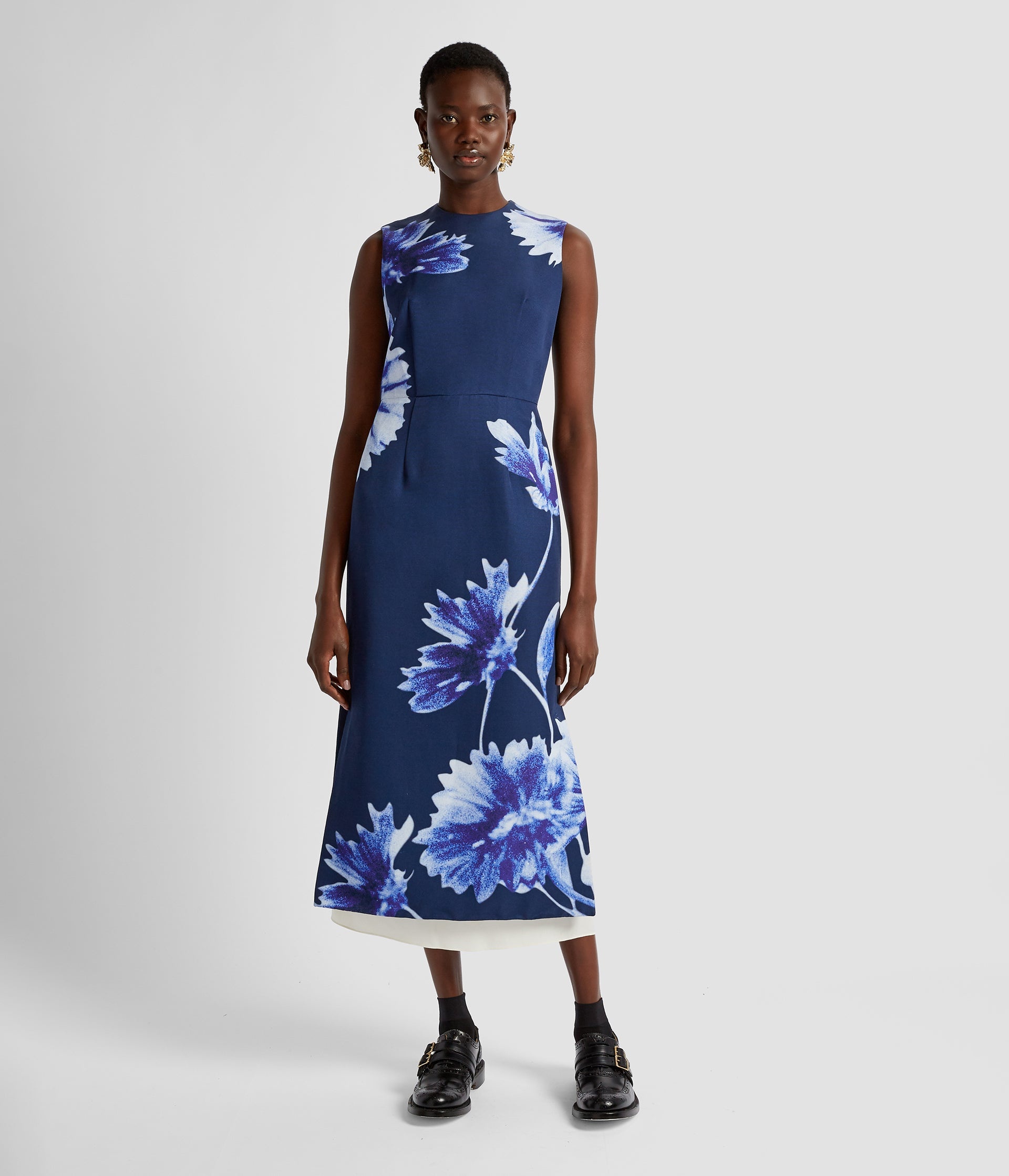 SLEEVELESS PENCIL MIDI DRESS - 4