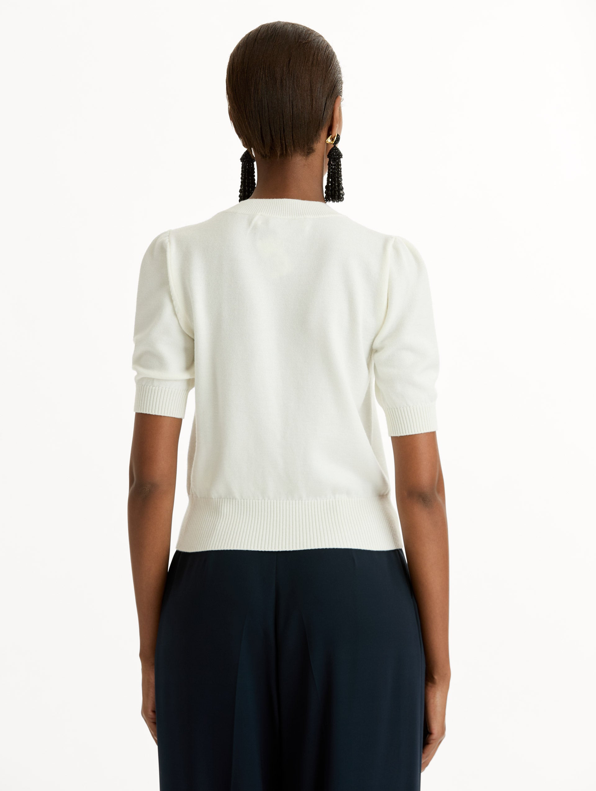 SHORT SLEEVE WOOL PULLOVER - 3