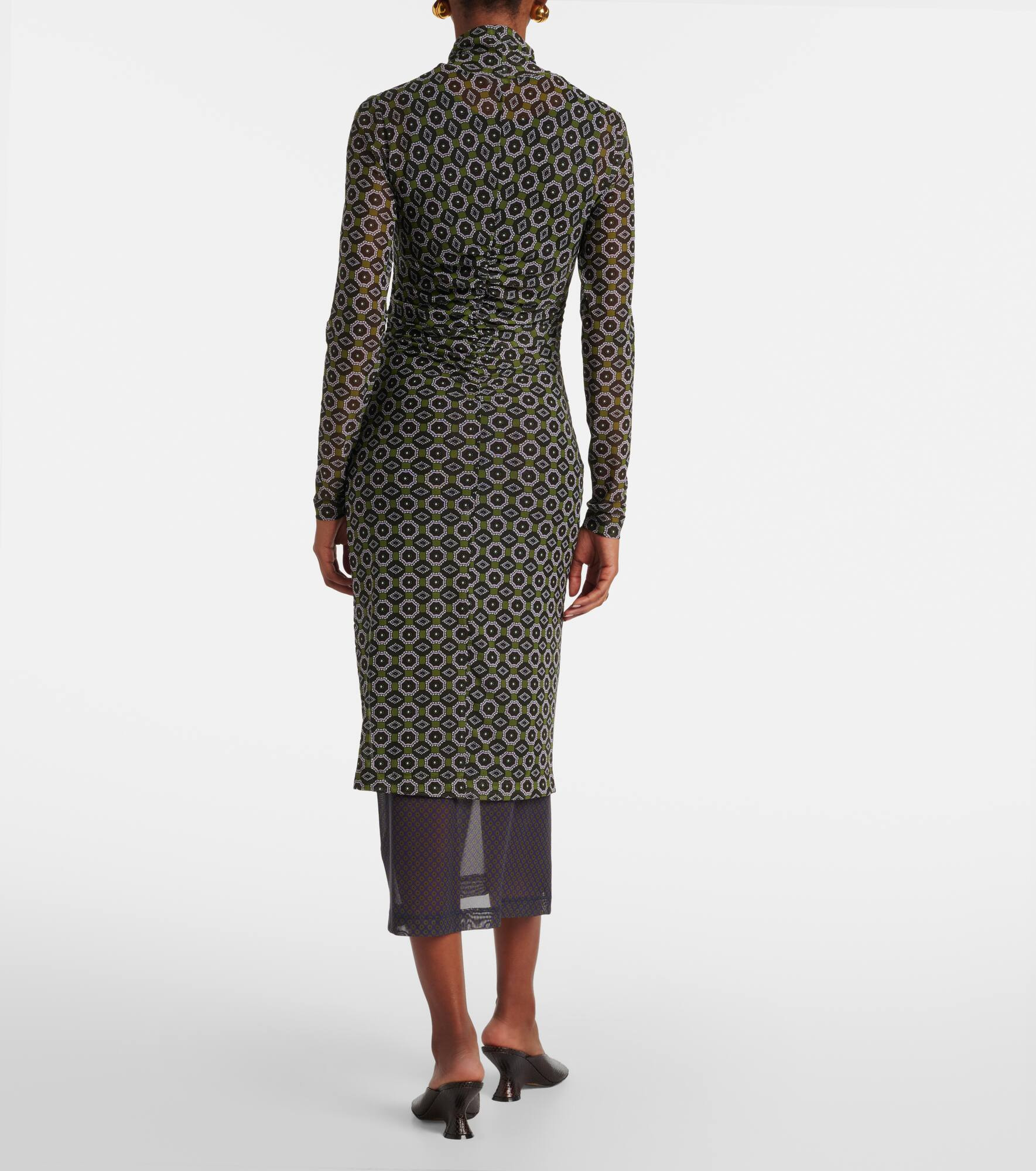 Printed midi dress - 3