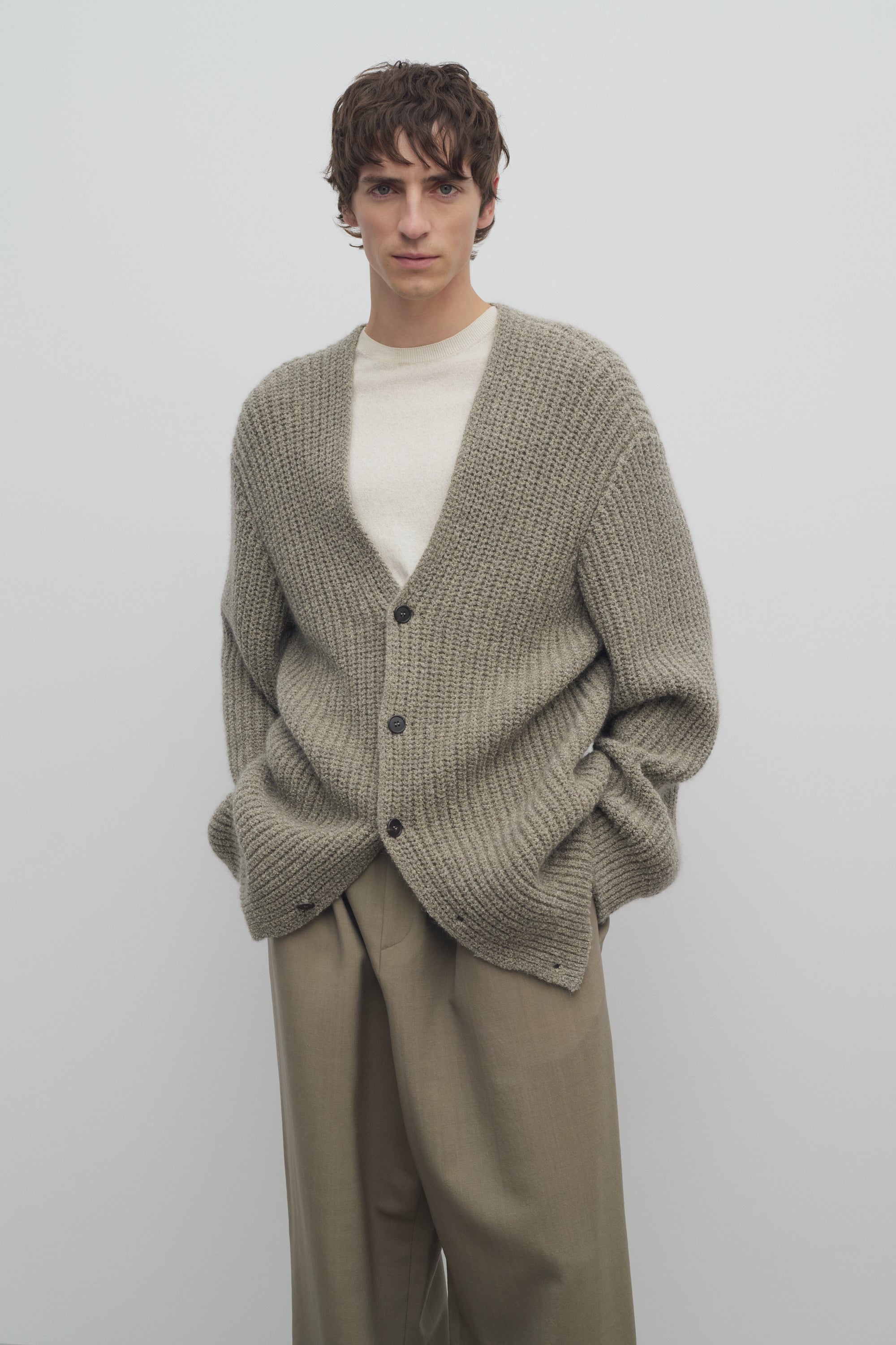 Gert Cardigan in Mohair and Silk - 3