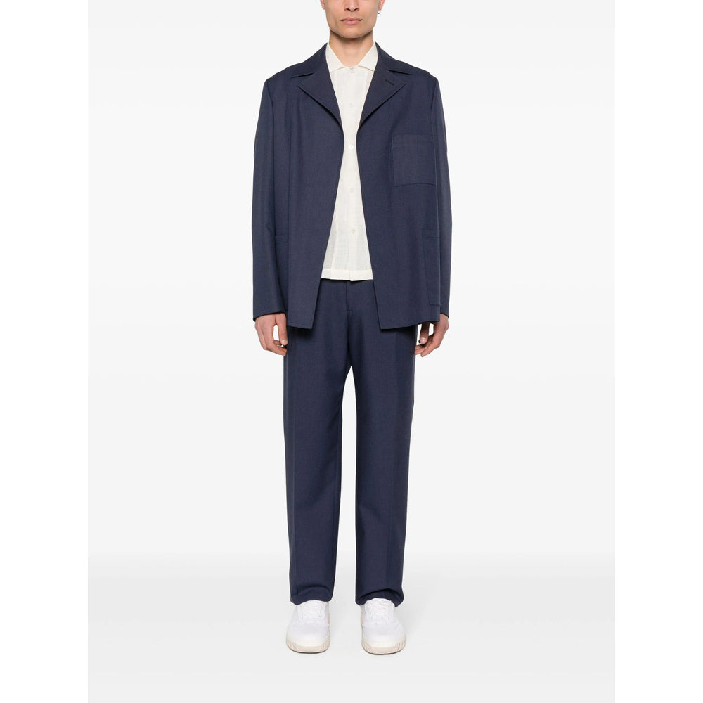 Fendi Blue Trousers - Regular & Straight-Leg Trousers Men - 5