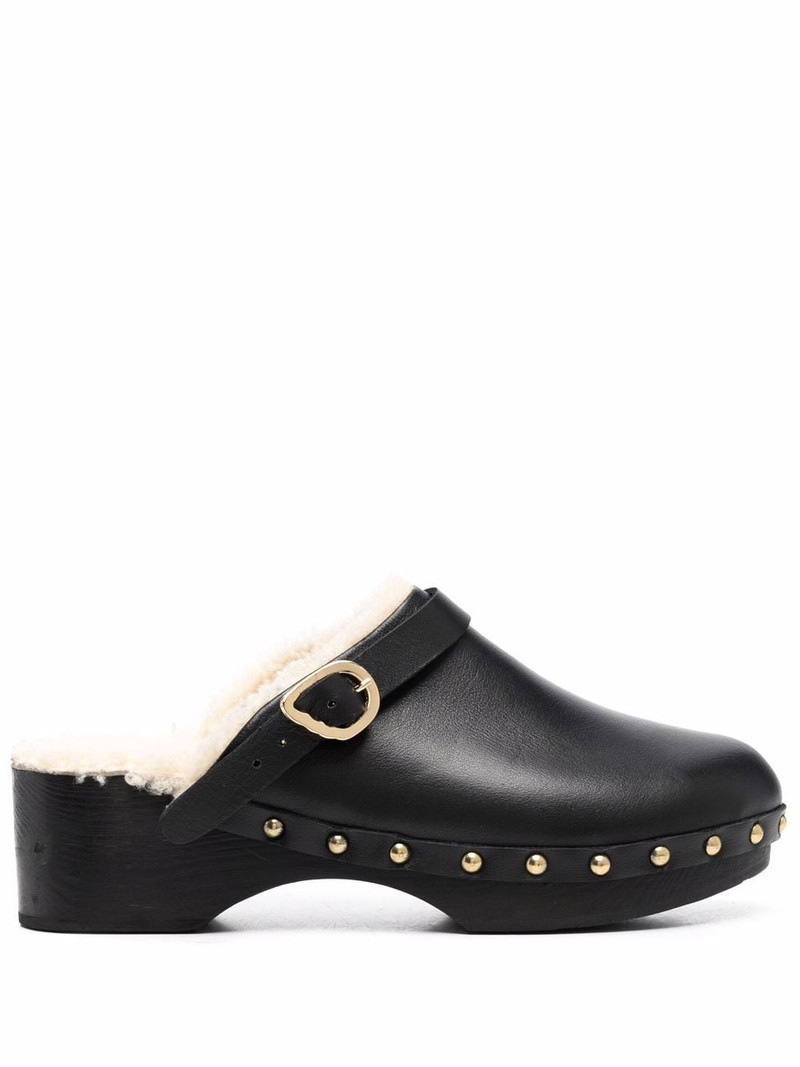 closed leather clogs 1