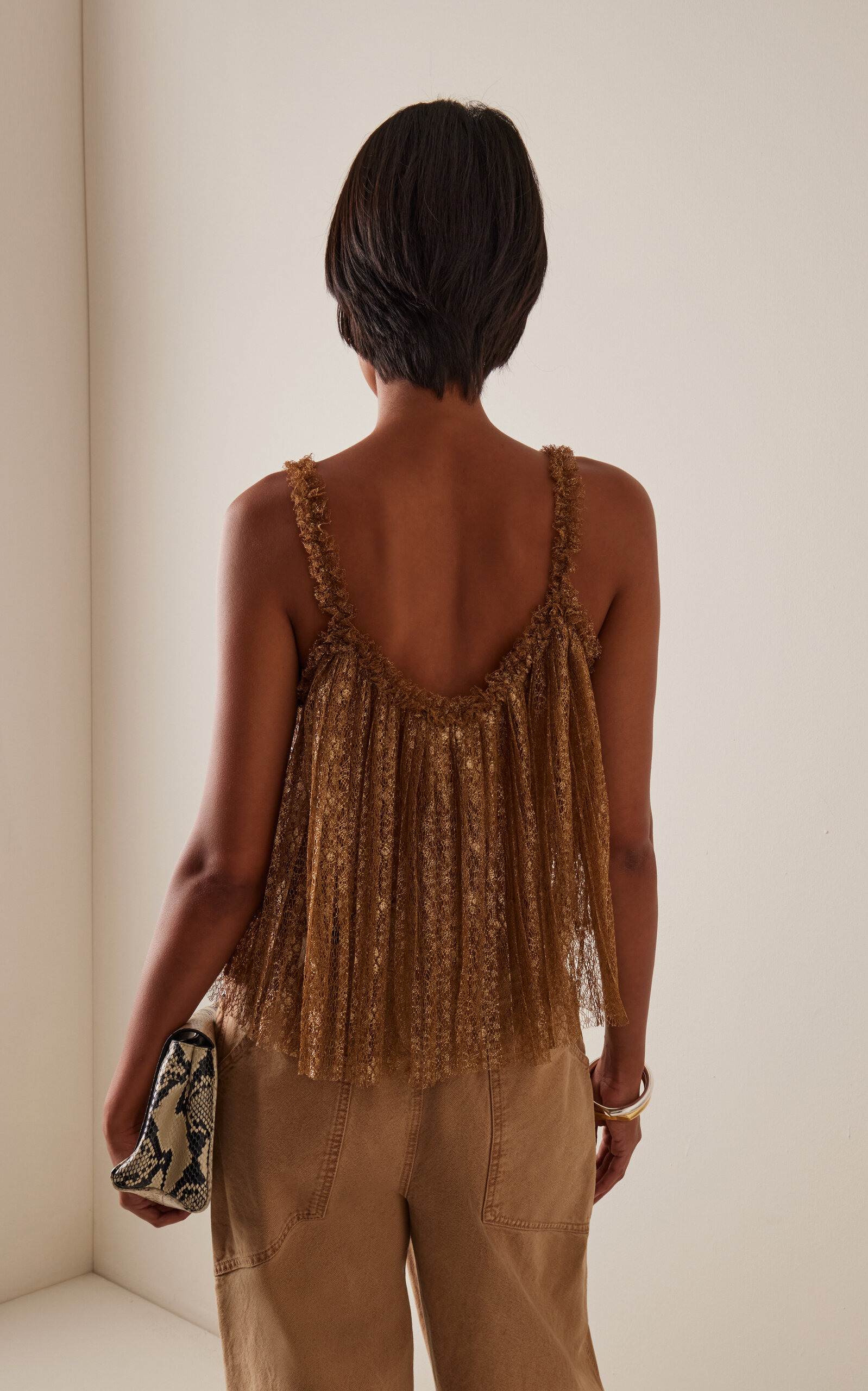 Romy Metallic Top nude - 4