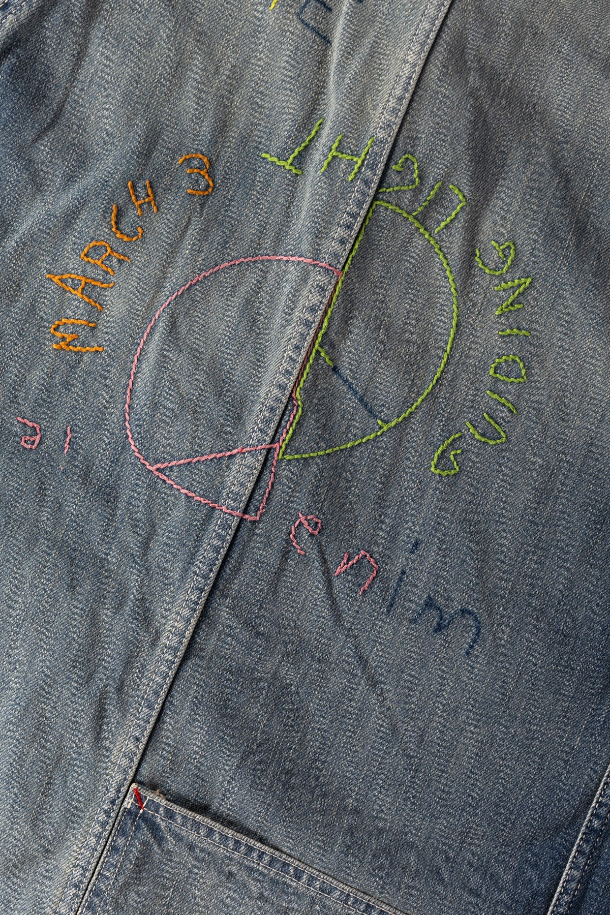 12oz Denim CACTUS Coverall (Memorial Embroidery Model) - Indigo - 4