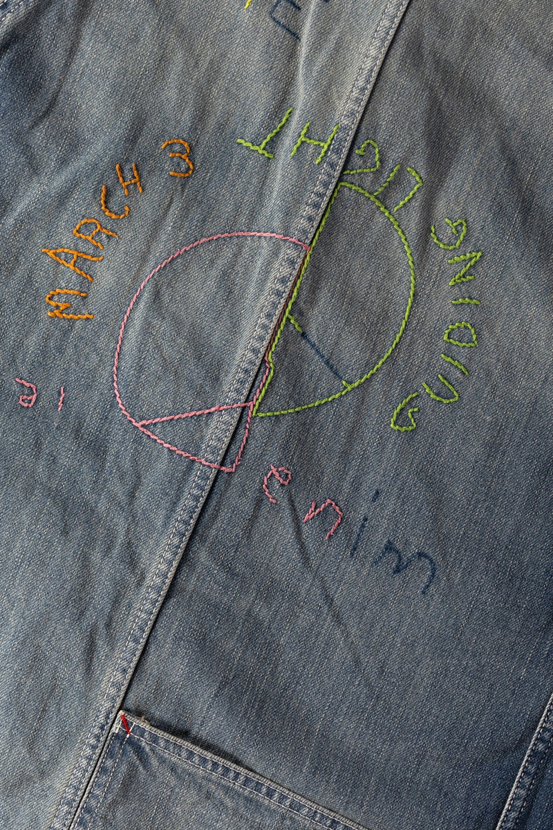 12oz Denim CACTUS Coverall (Memorial Embroidery Model) - Indigo 4