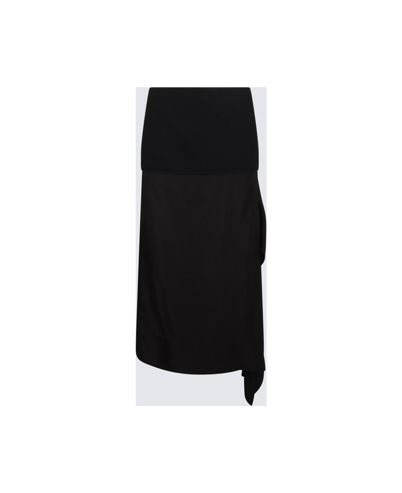 Black Wool Skirt - 1