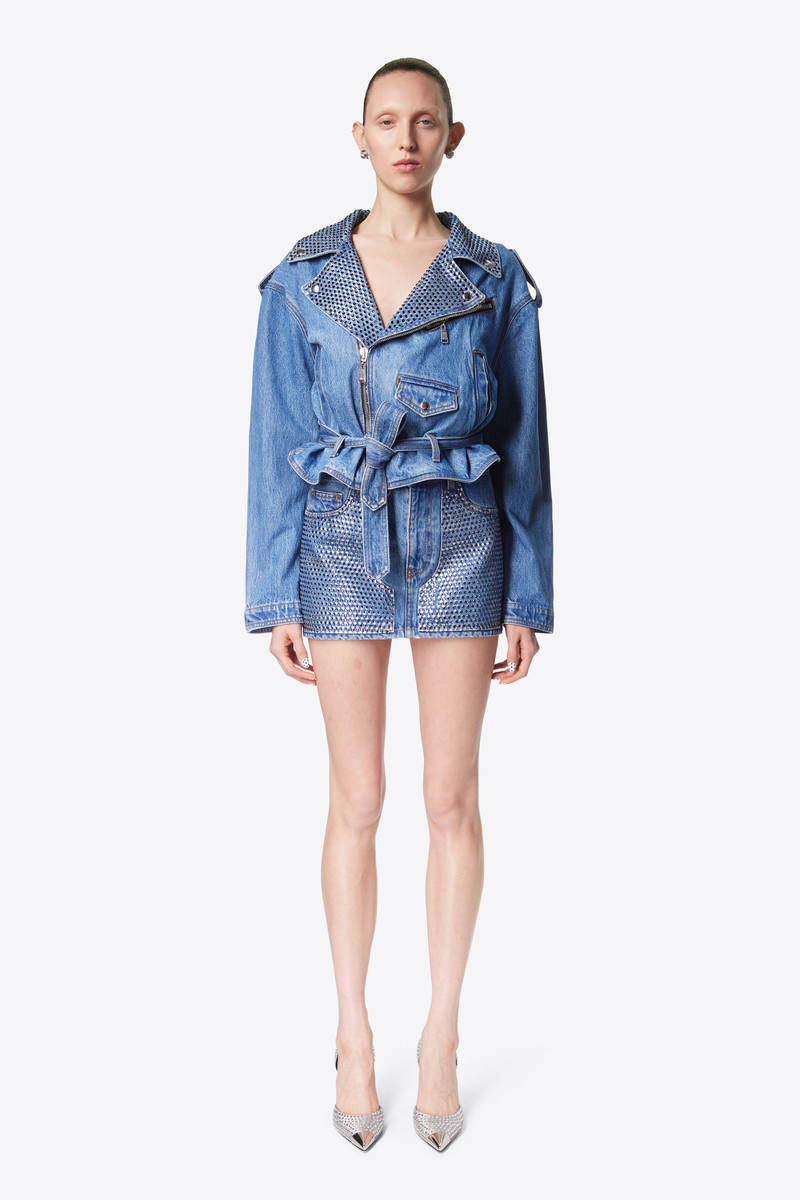 CRYSTAL EMBELLISHED MINI SKIRT 4
