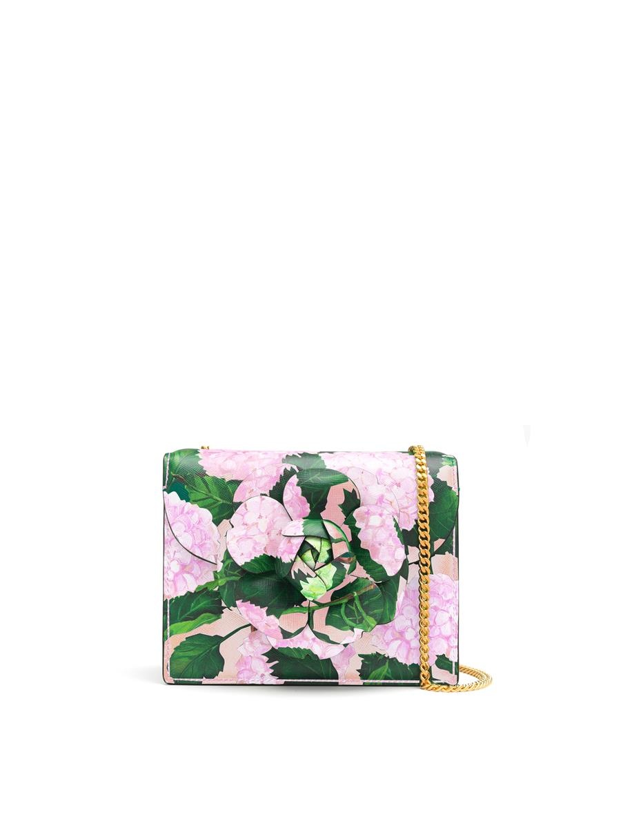 HYDRANGEA PRINTED MINI TRO BAG - 1