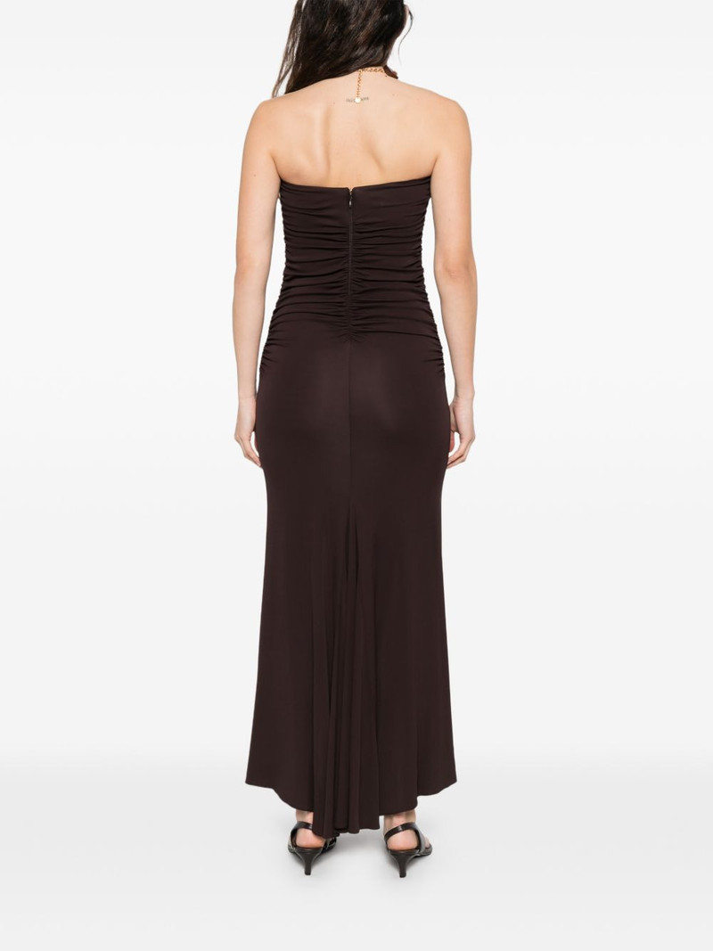ruched midi dress 4