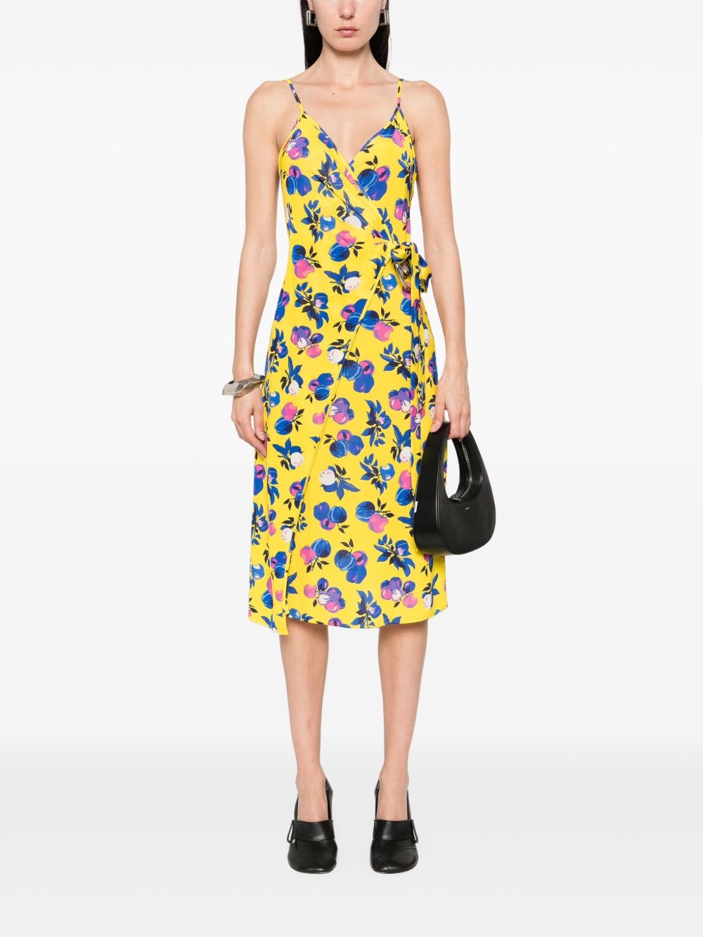 C-logo wrap mini dress - 2