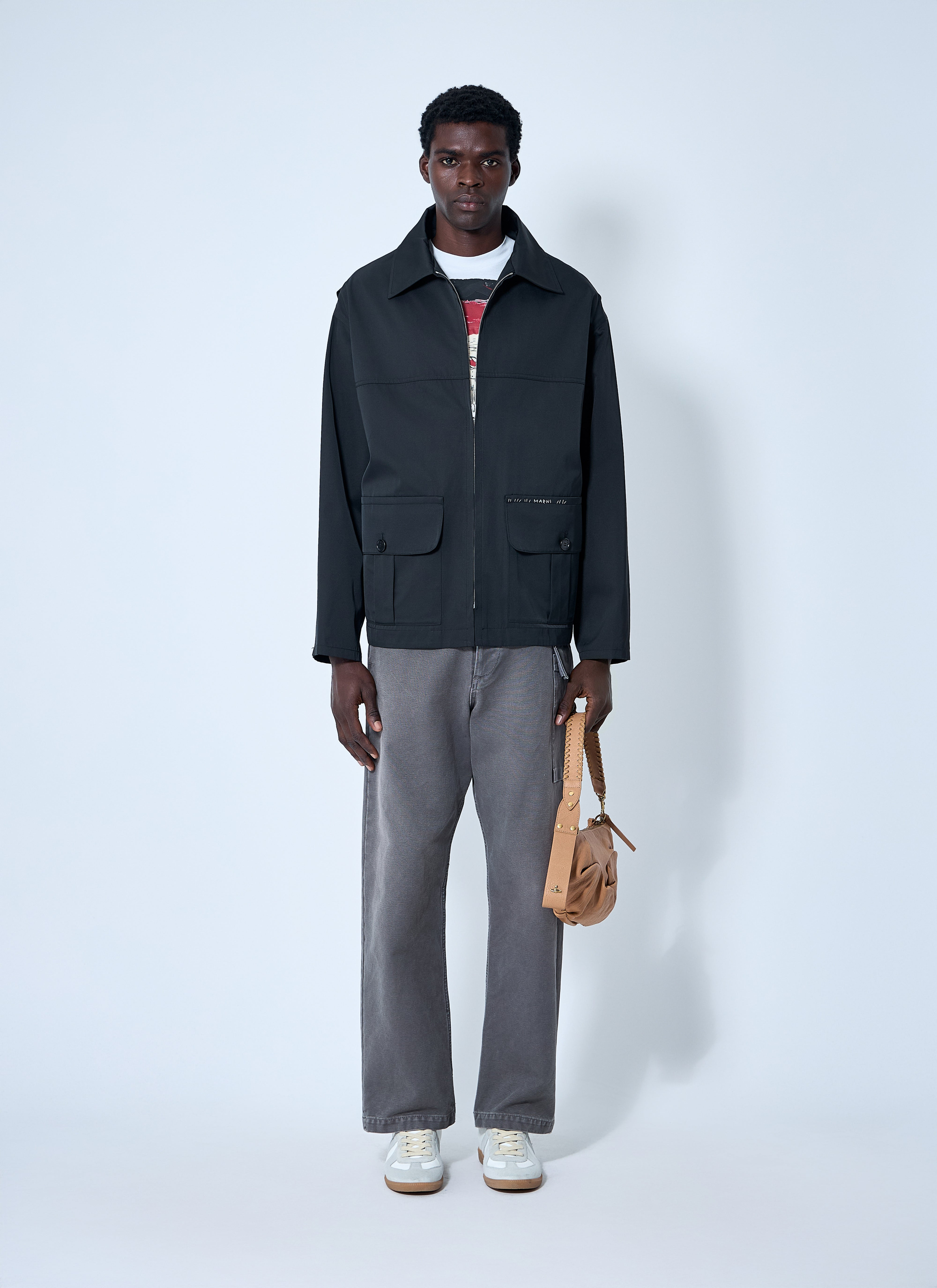 Marni Men Water-Repellent Taffeta Jacket - 2