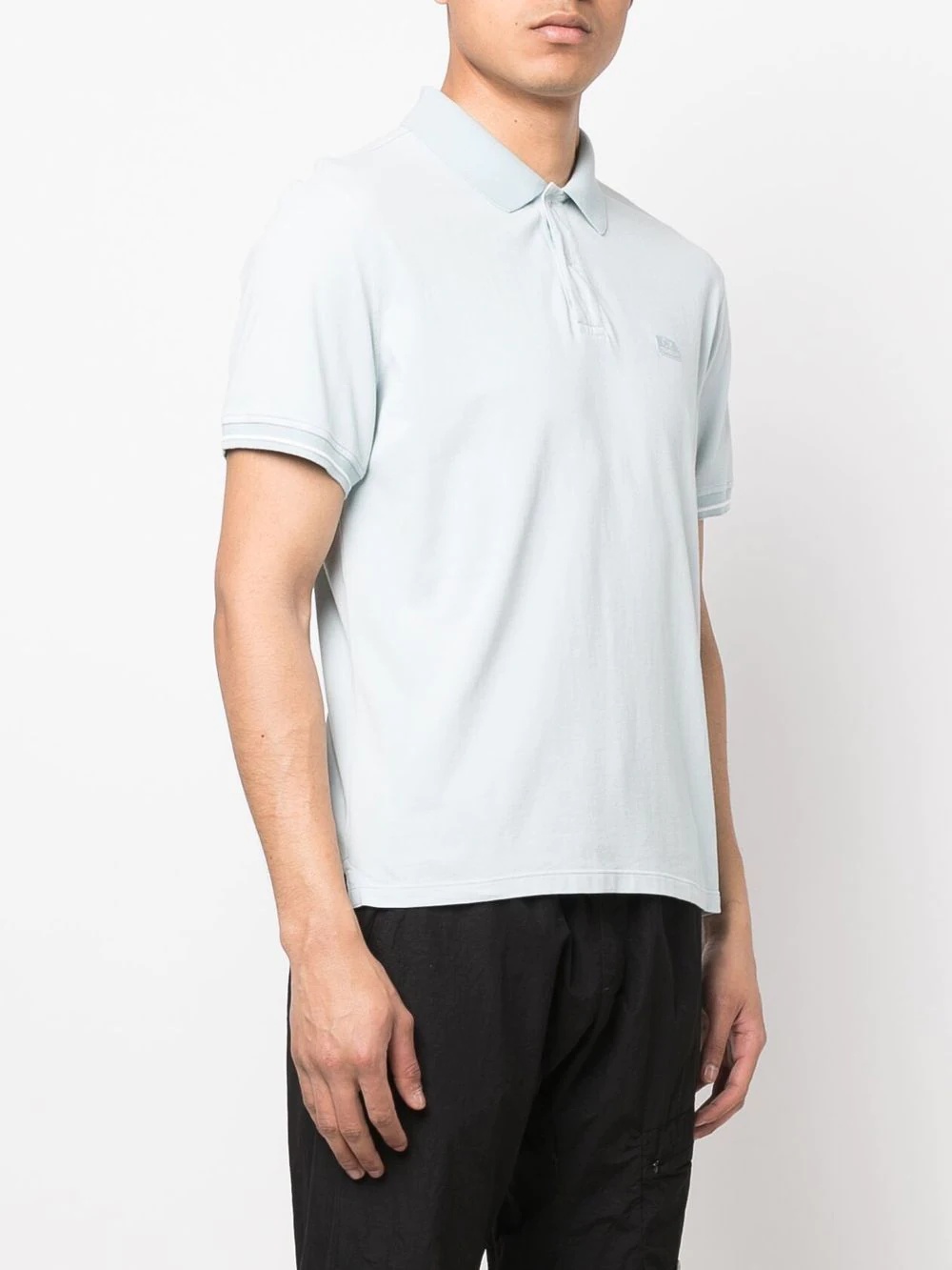 logo-embroidered polo shirt - 3