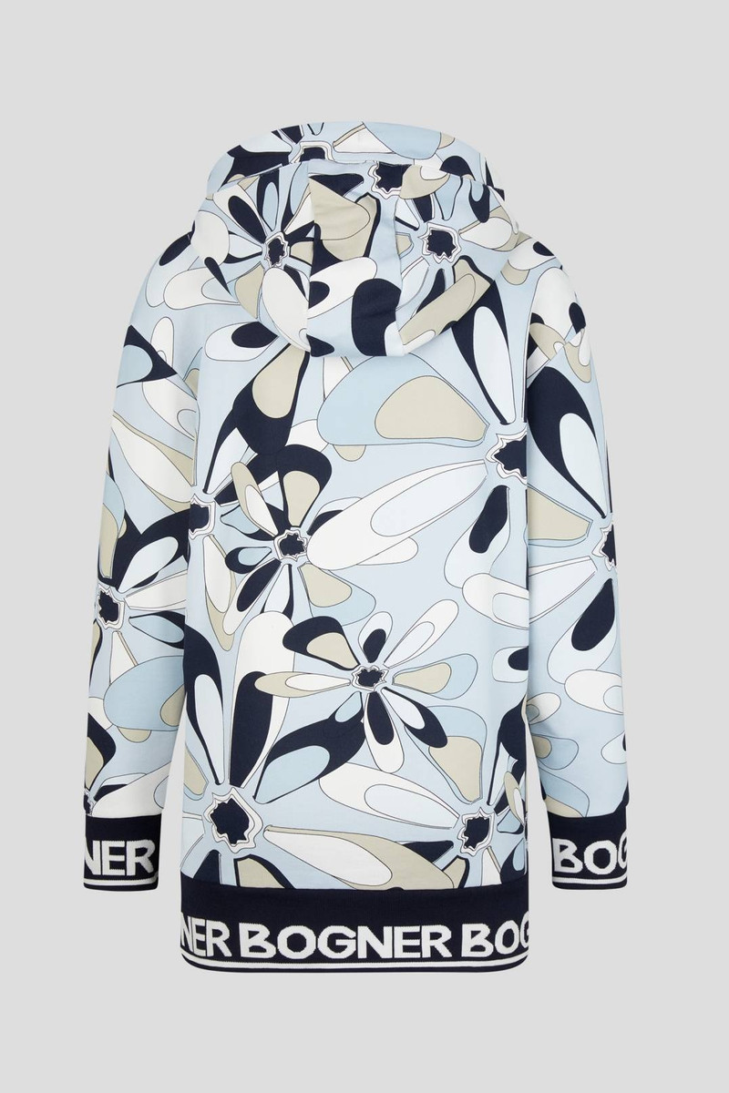 BOGNER TANITA HOODIE IN LIGHT BLUE/NAVY BLUE outlook