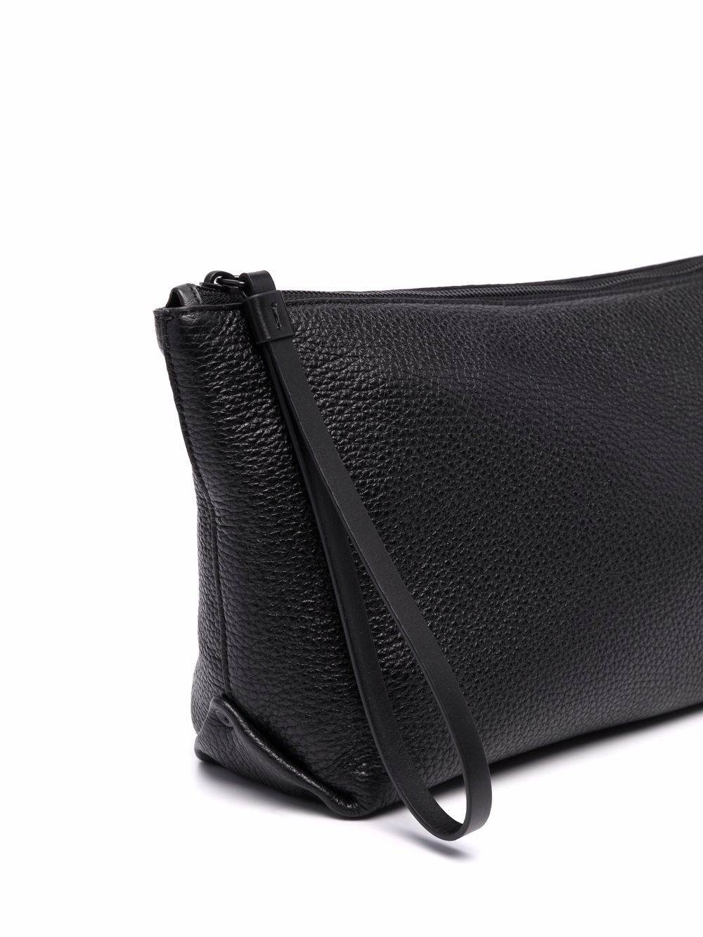 pebbled-effect leather wash bag - 2